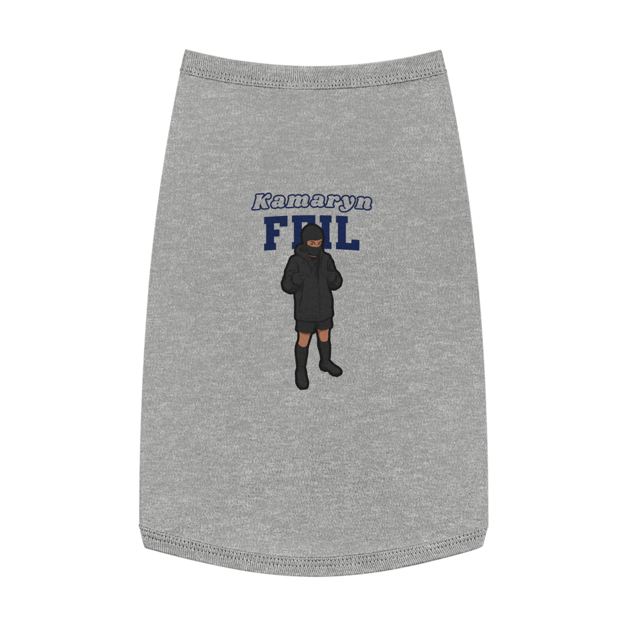 Pet Tank Top — character_name_arch in White