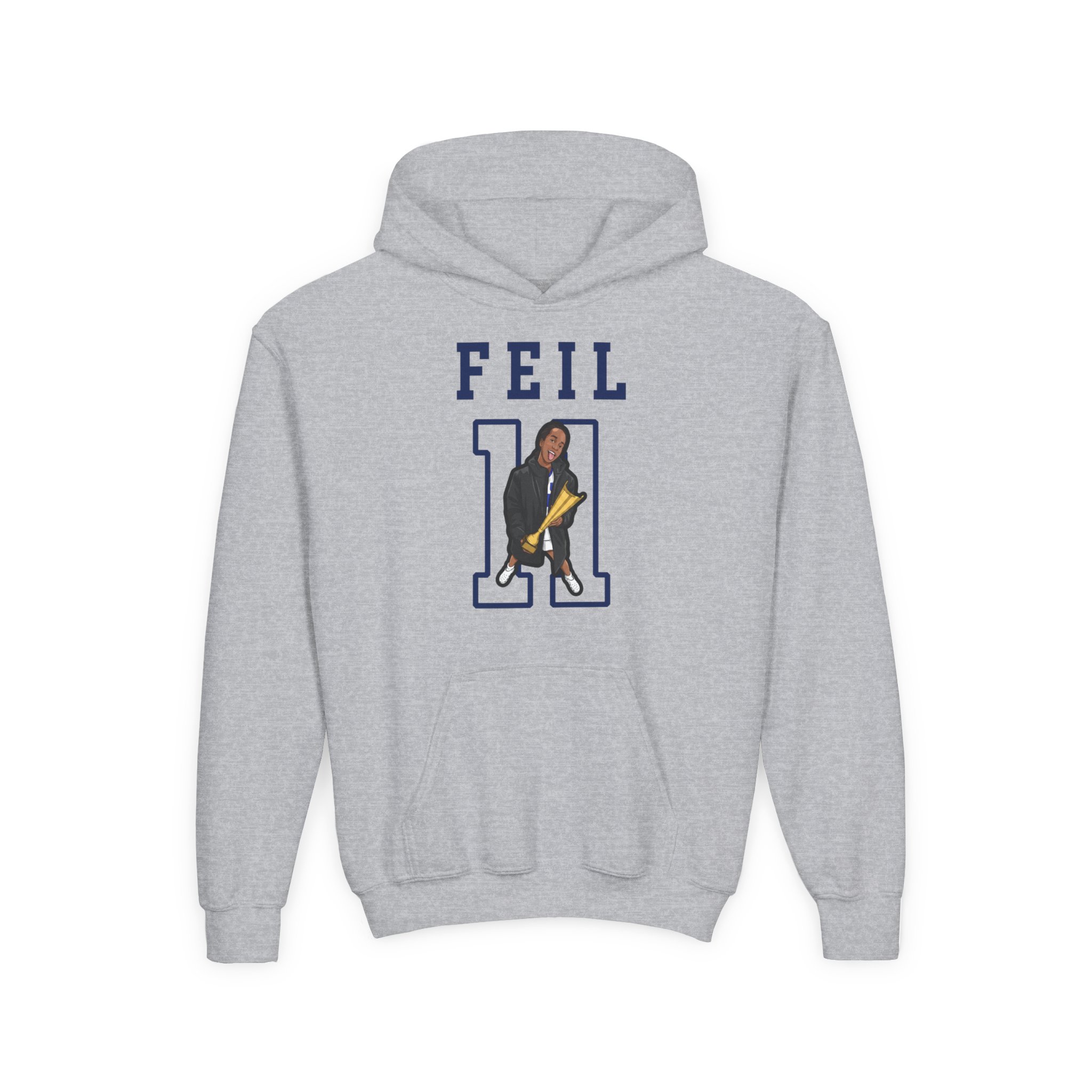 Youth Hoodie — character_shirsey in Grey