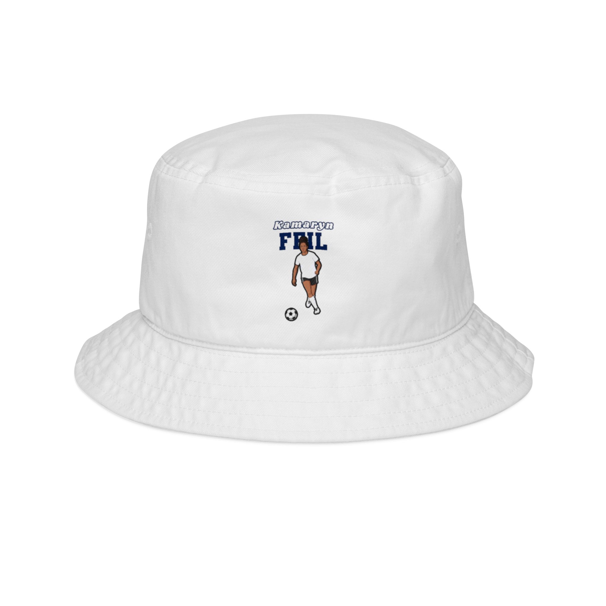 Bucket Hat — character_name_arch in White
