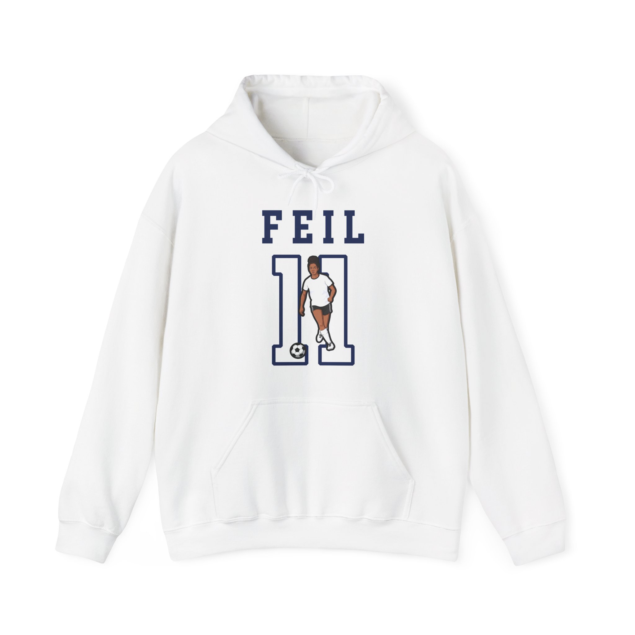 Hoodie — character_shirsey in White