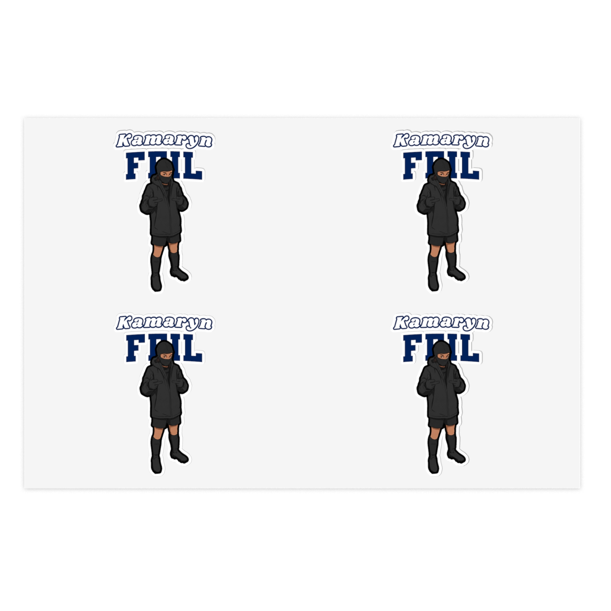 Sticker Sheet — character_name_arch in Classic
