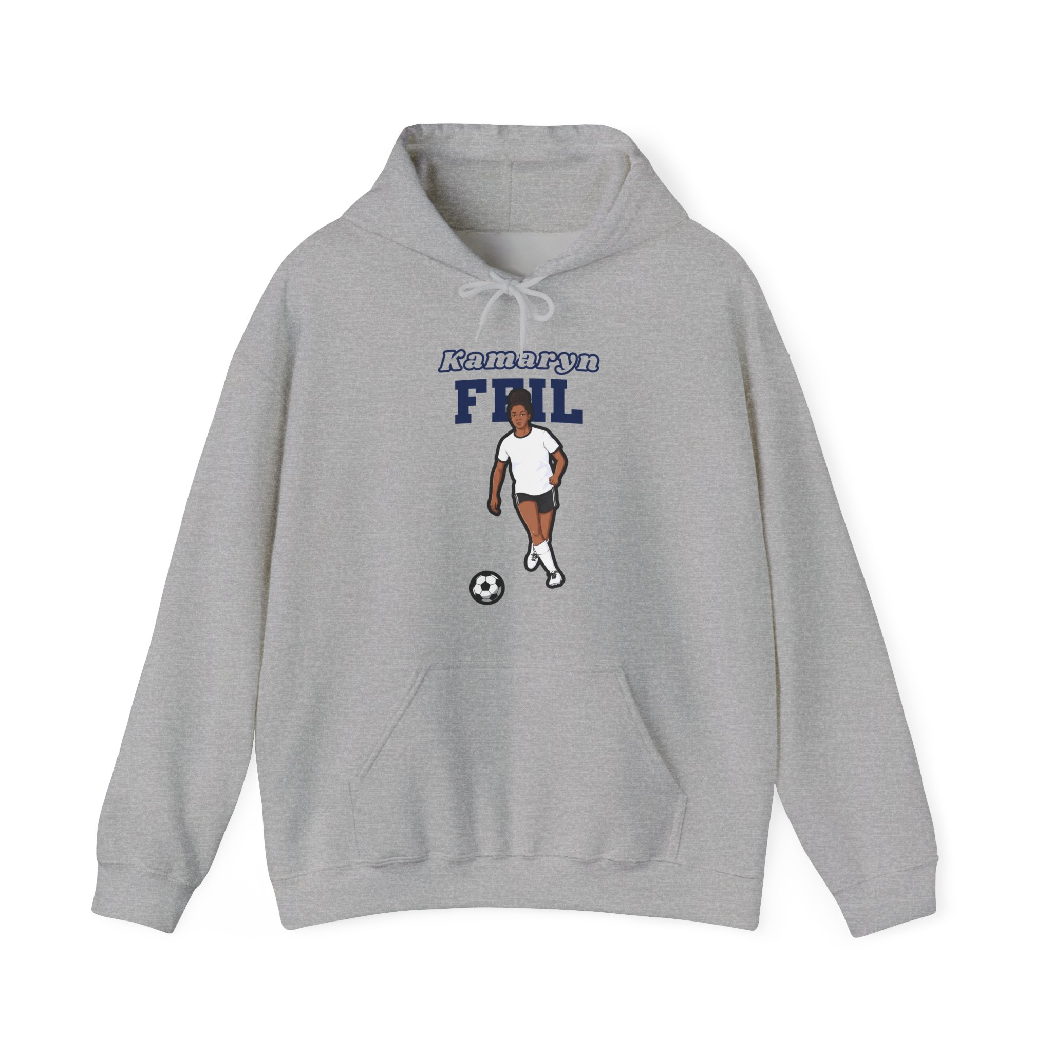 Hoodie — character_name_arch in Grey