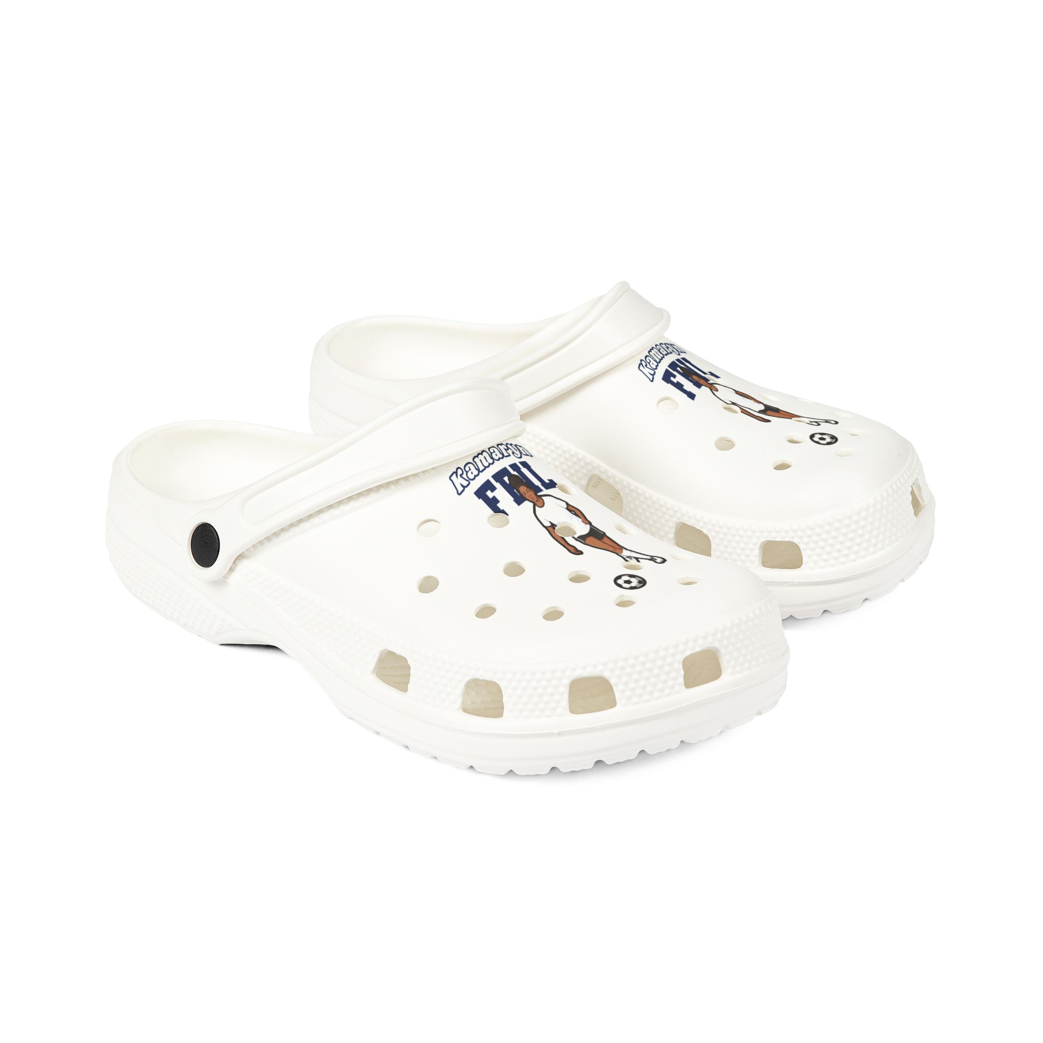 Rubber Clogs — character_name_arch in White