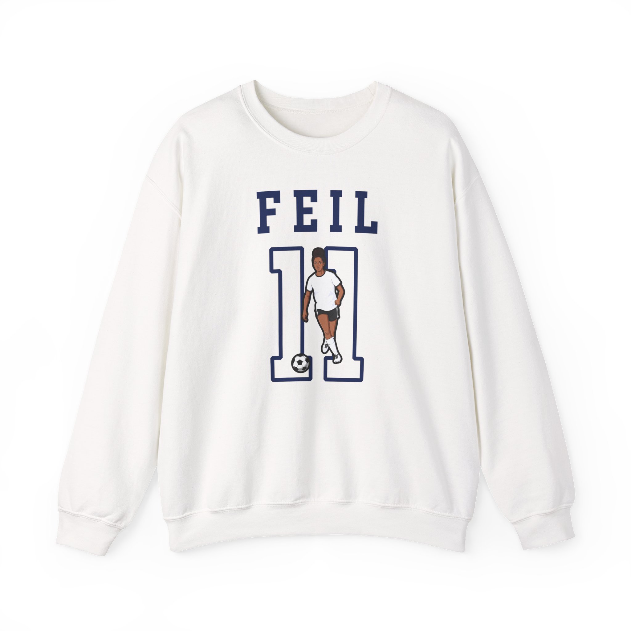 Crewneck Sweatshirt — character_shirsey in White