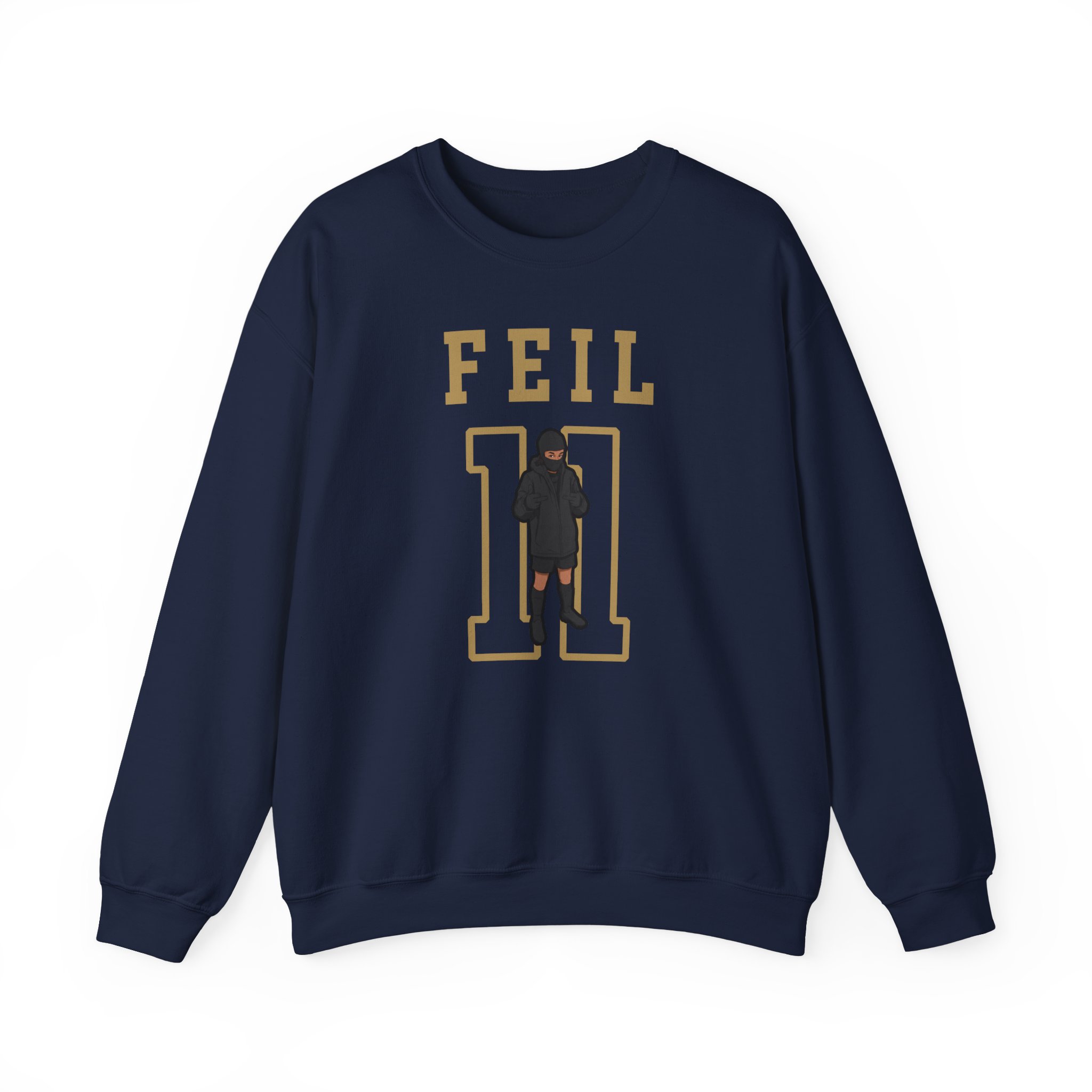Crewneck Sweatshirt — character_shirsey in Navy