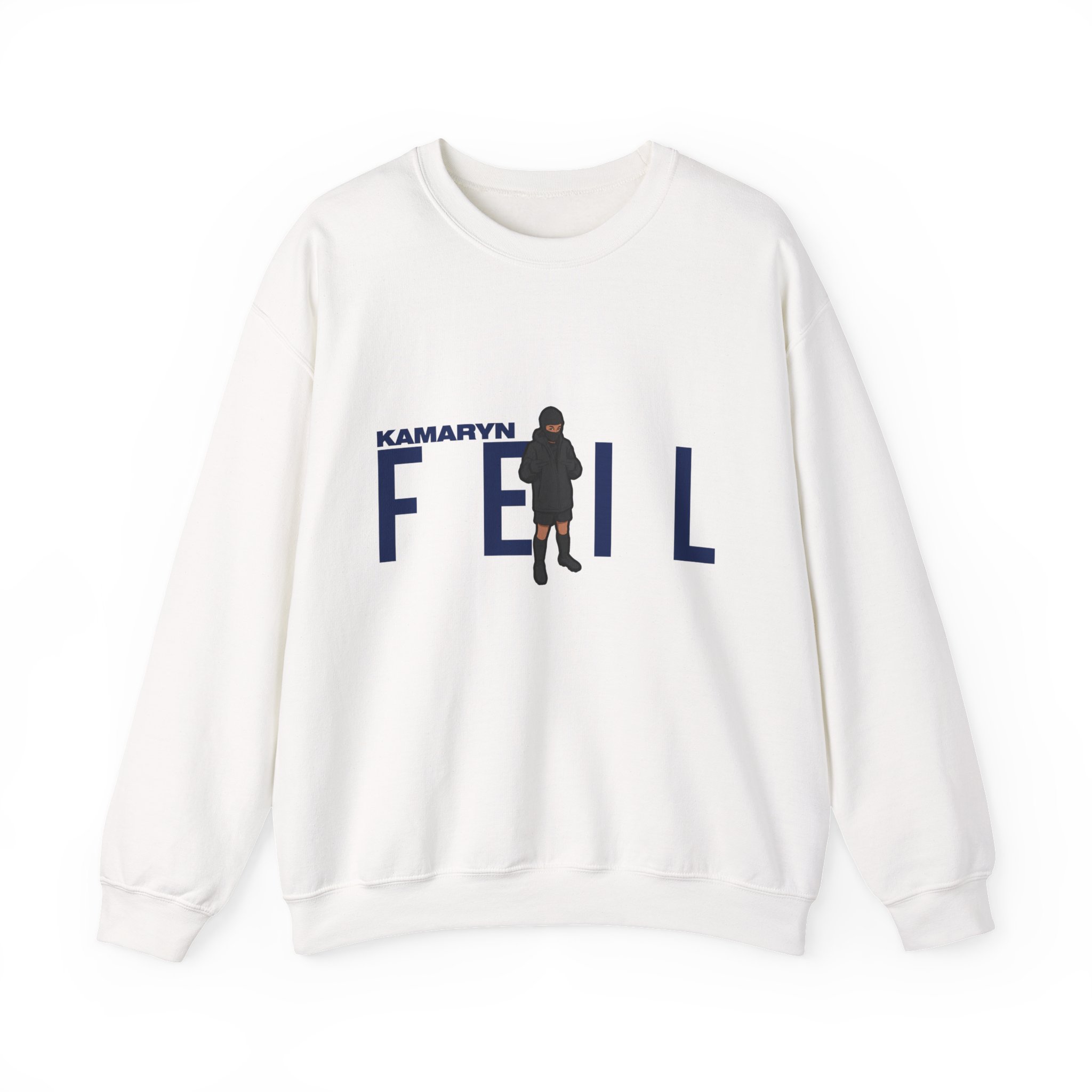 Crewneck Sweatshirt — character_player_name in White