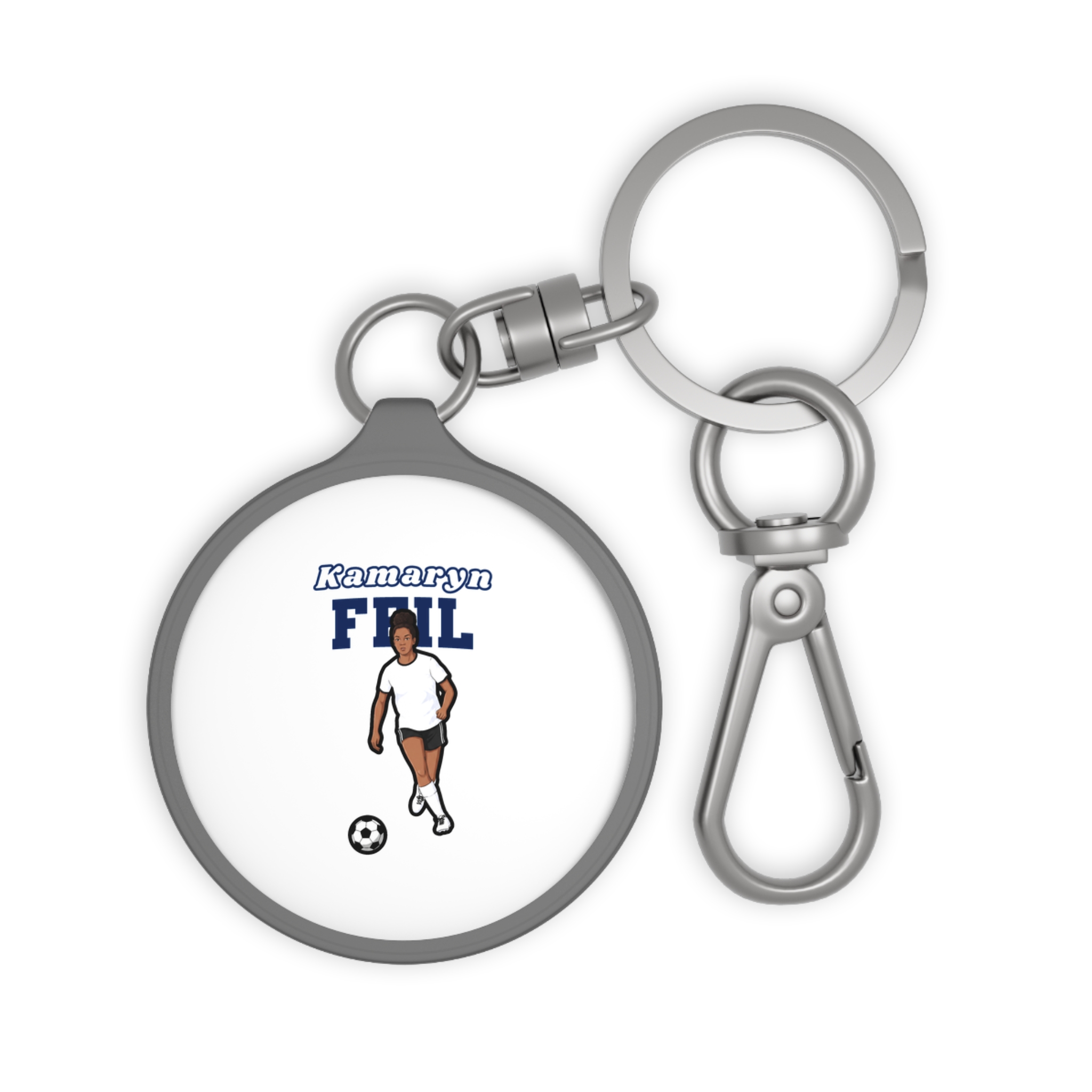 Keychain — character_name_arch in Grey