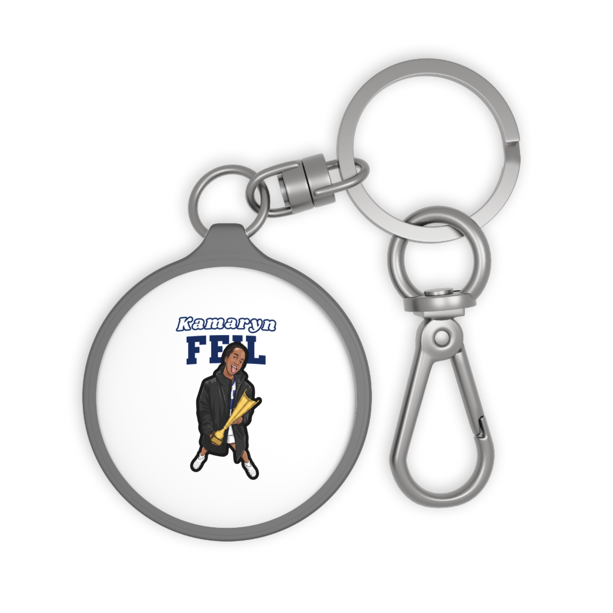 Keychain — character_name_arch in Grey
