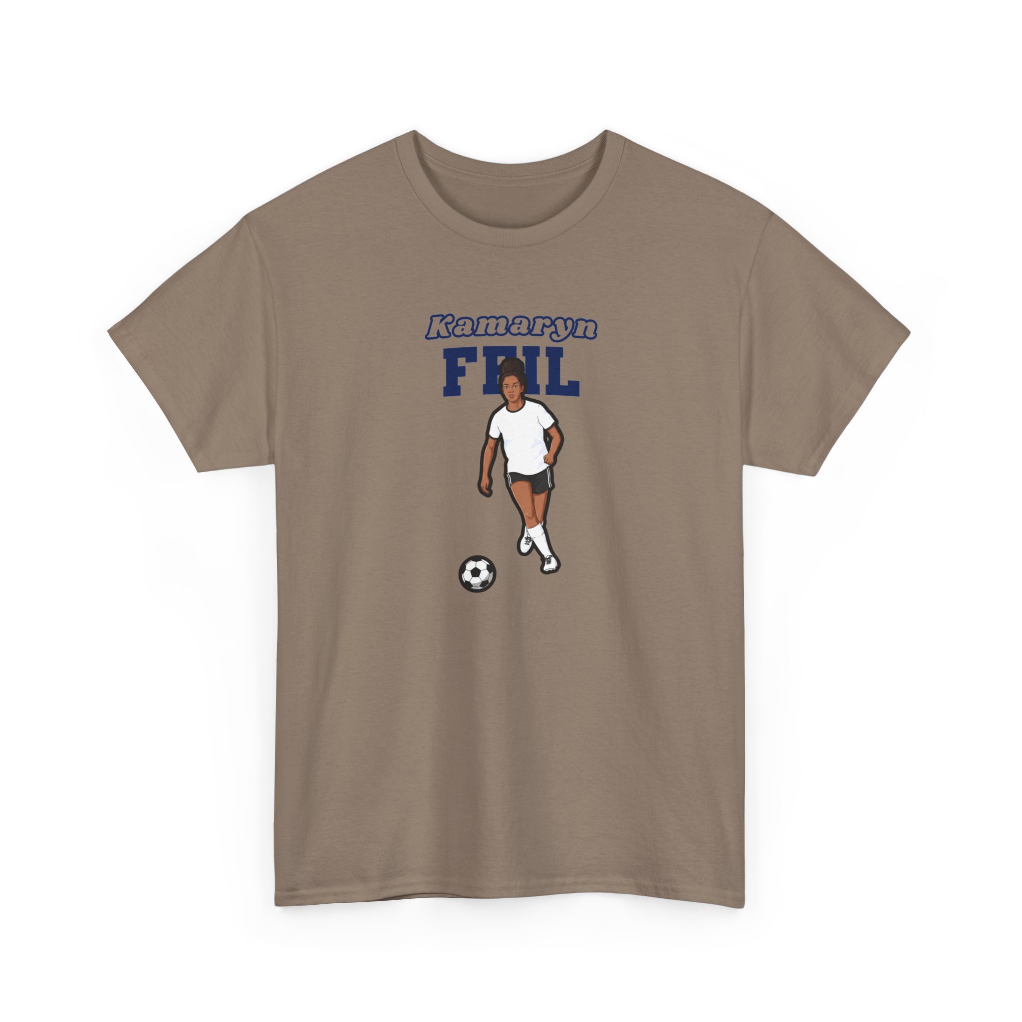 Tee — character_name_arch in Brown