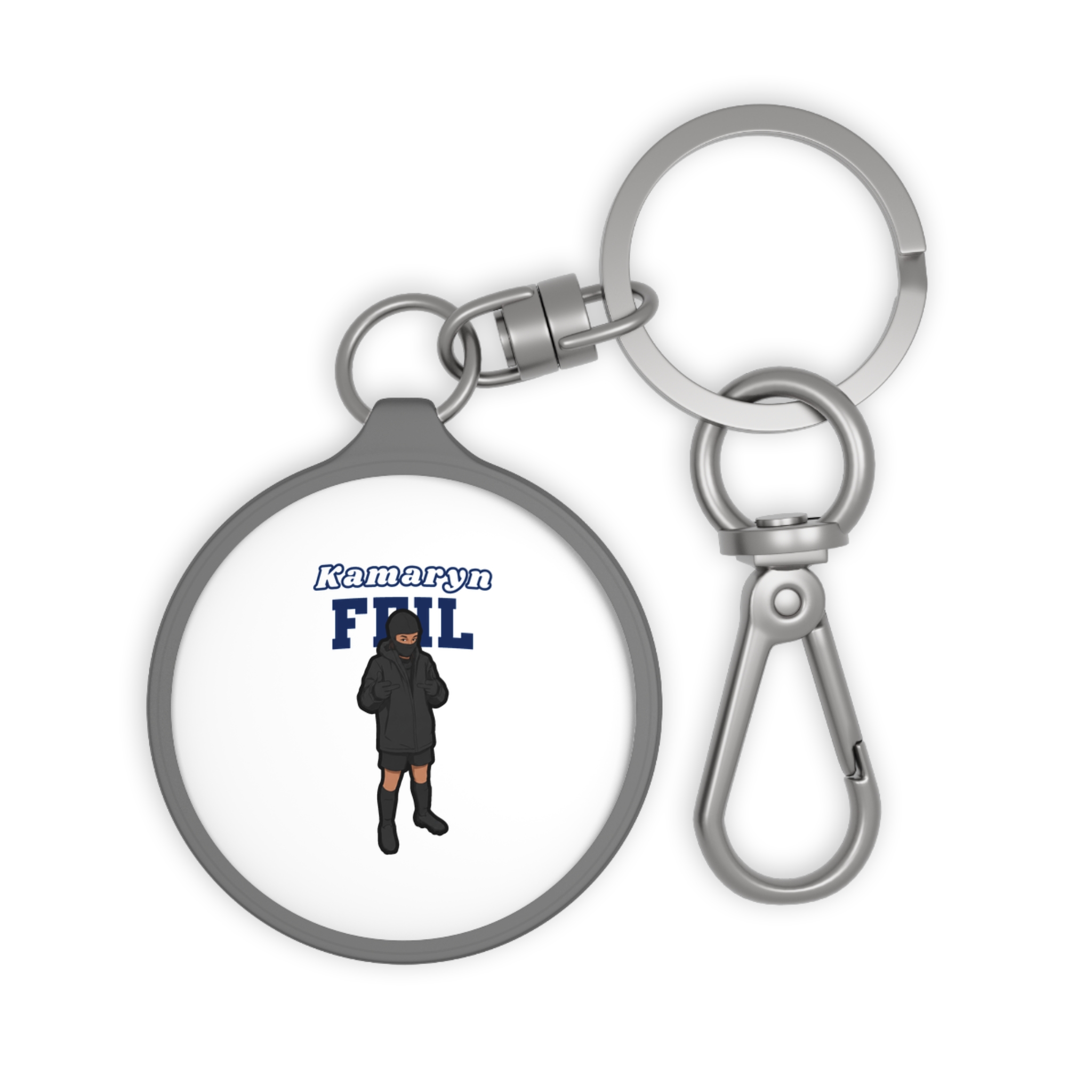 Keychain — character_name_arch in Grey