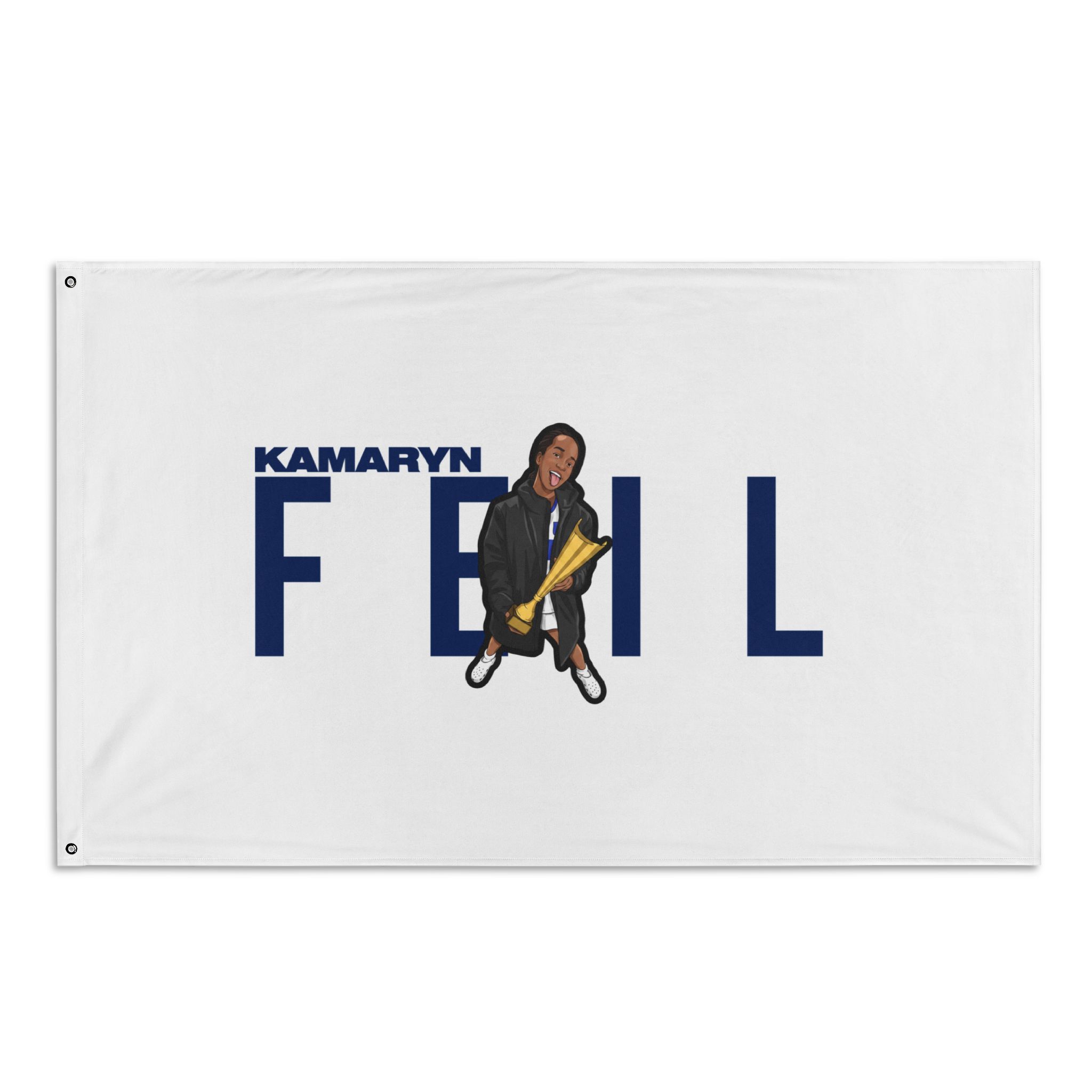 Flag (35 × 56 in) — character_player_name in Classic