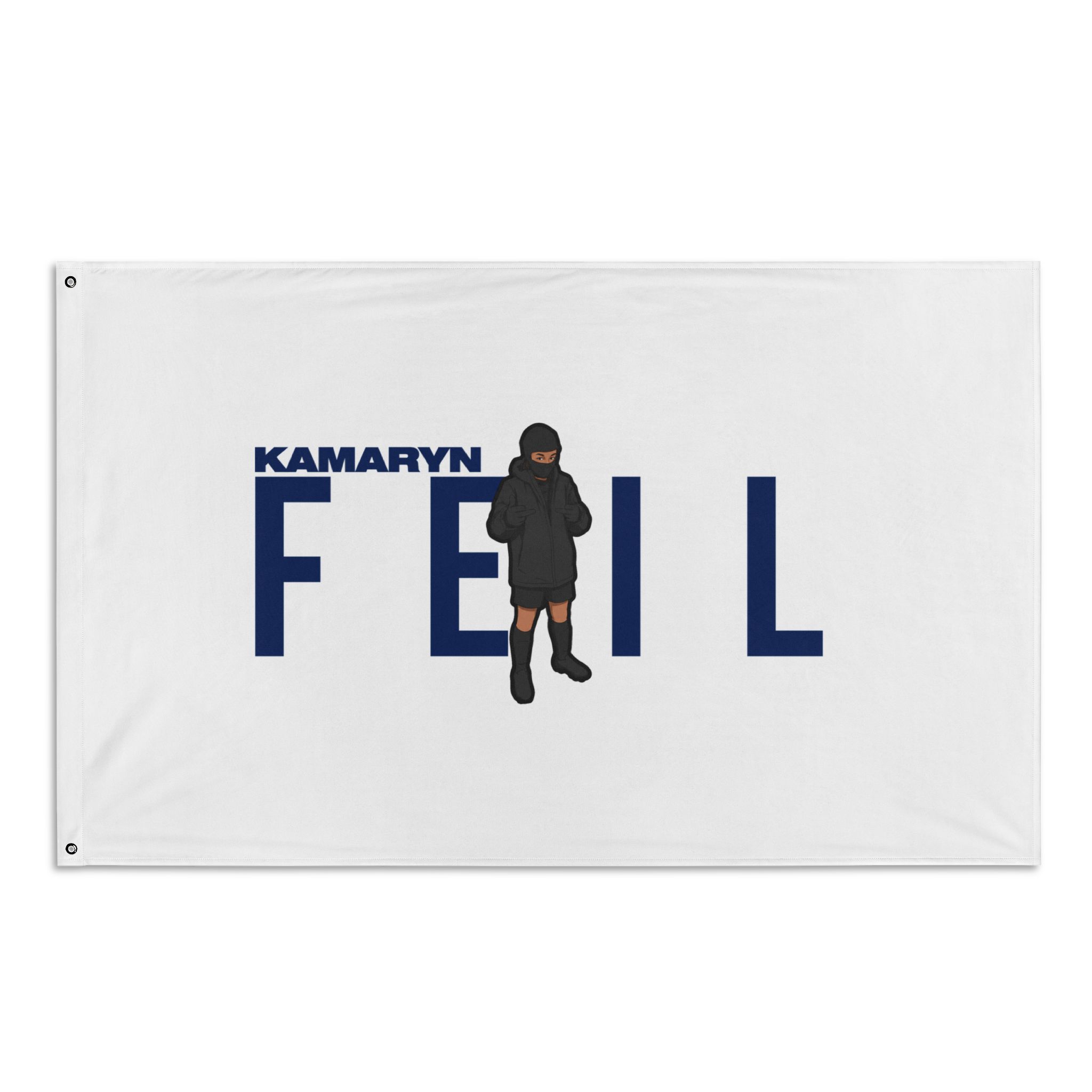 Flag (35 × 56 in) — character_player_name in Classic