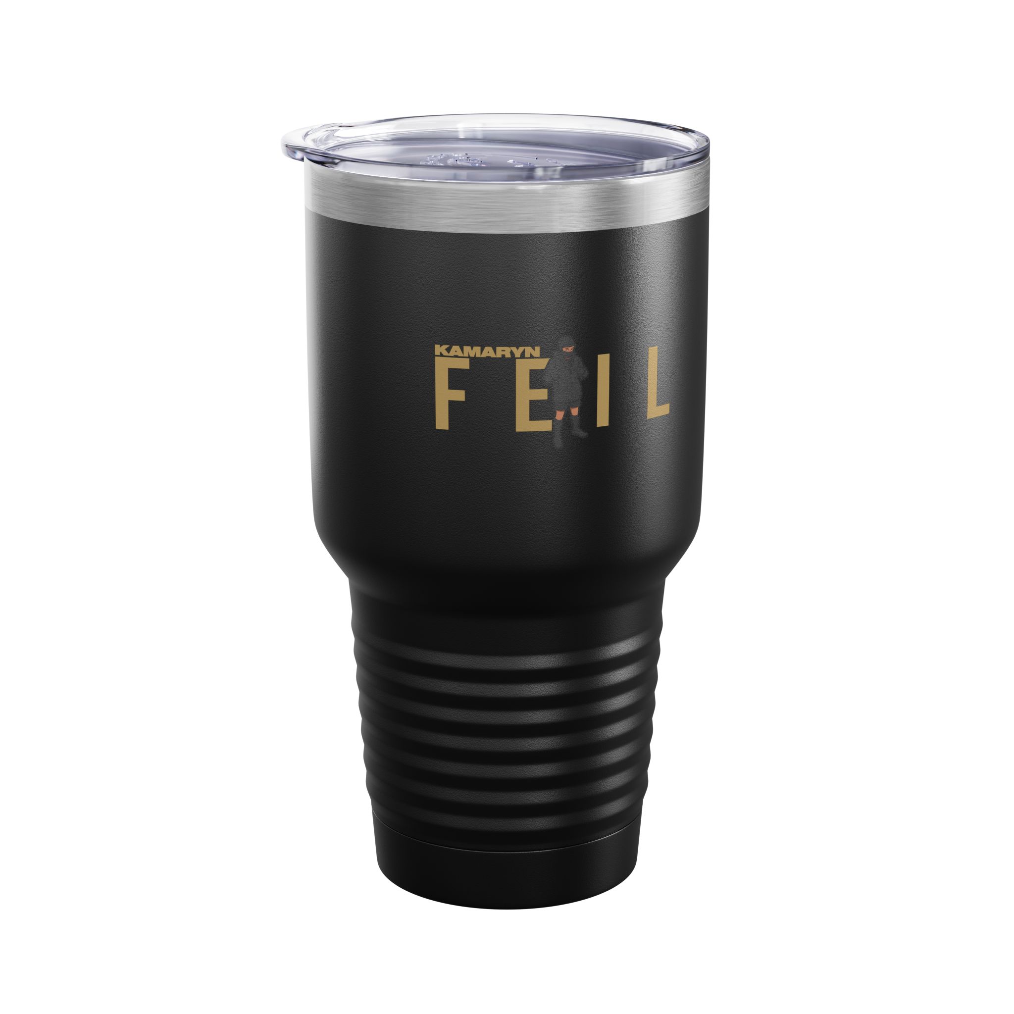 30oz Tumbler — character_player_name in Black
