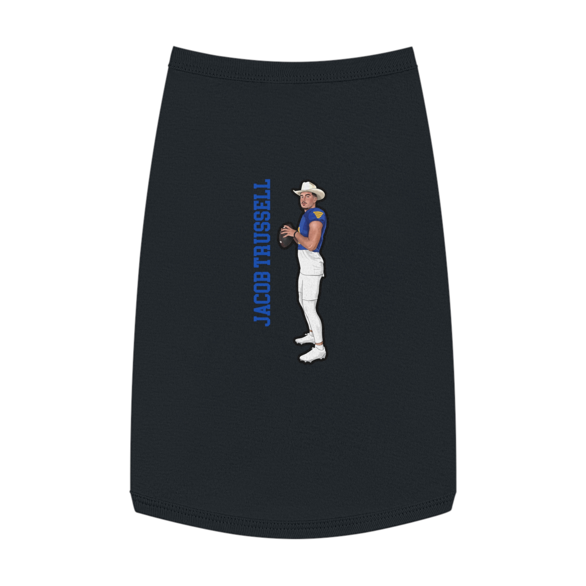 Pet Tank Top — character_name_vertical in White