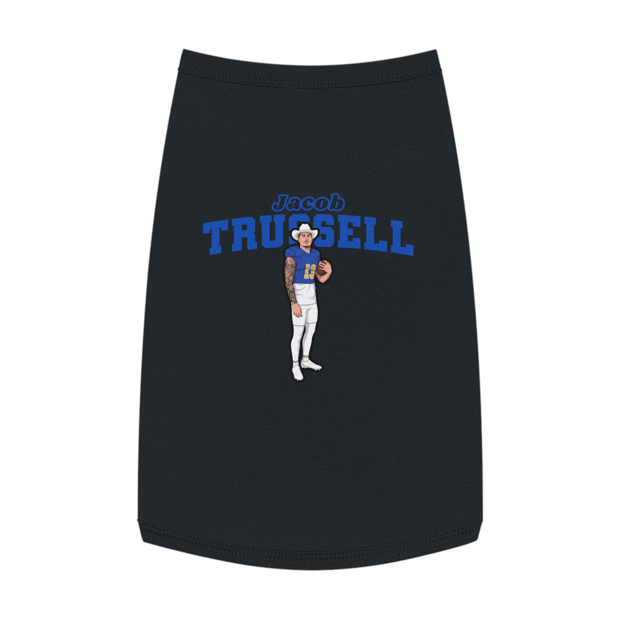 Pet Tank Top — character_name_arch in Black