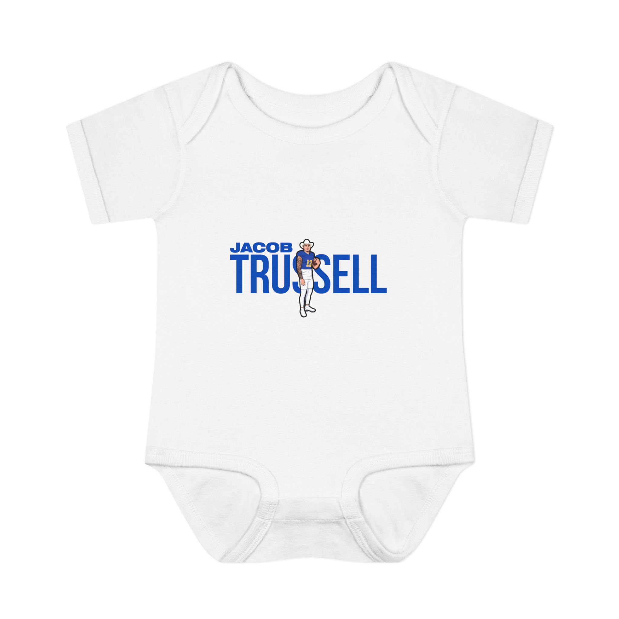 Baby Onesie — character_player_name in White