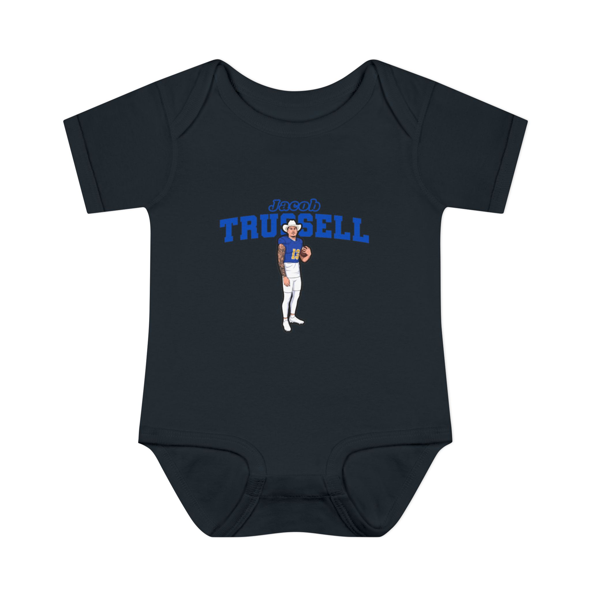 Baby Onesie — character_name_arch in Black