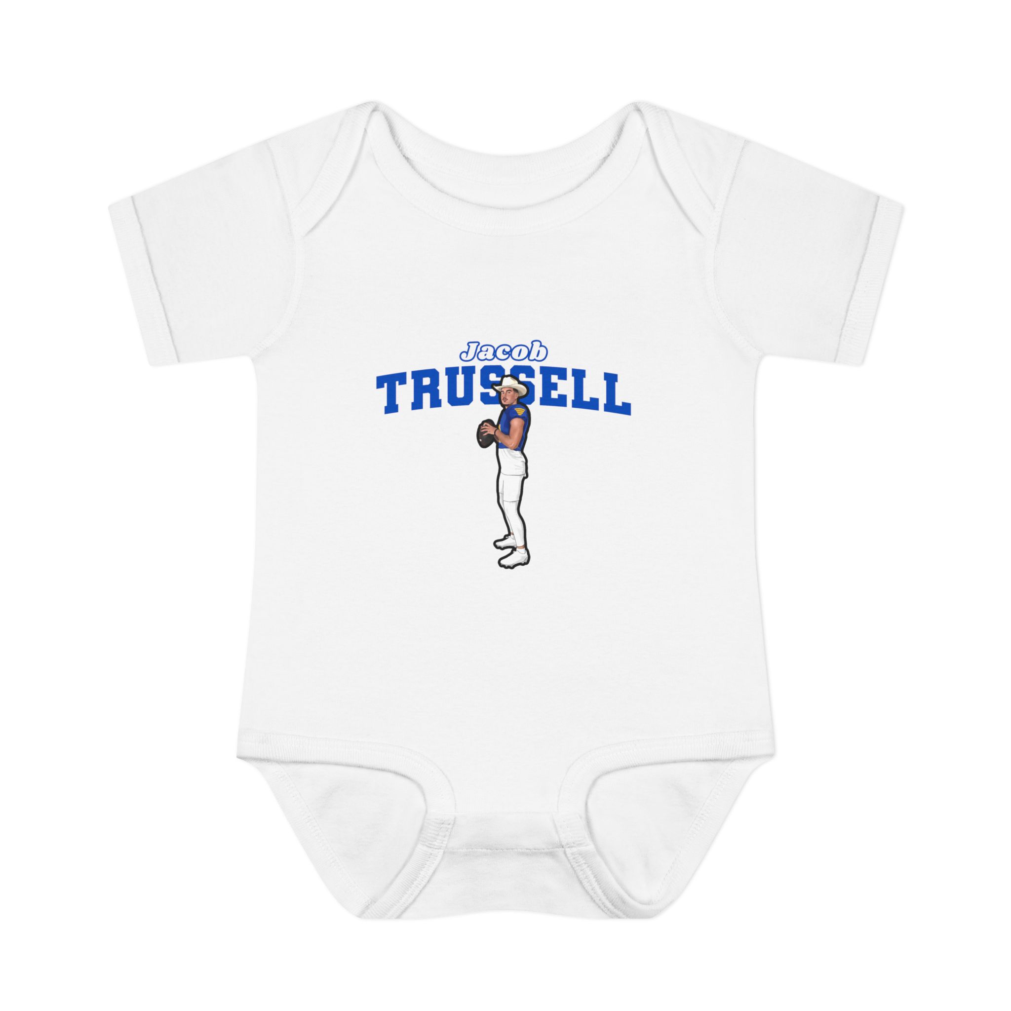 Baby Onesie — character_name_arch in White