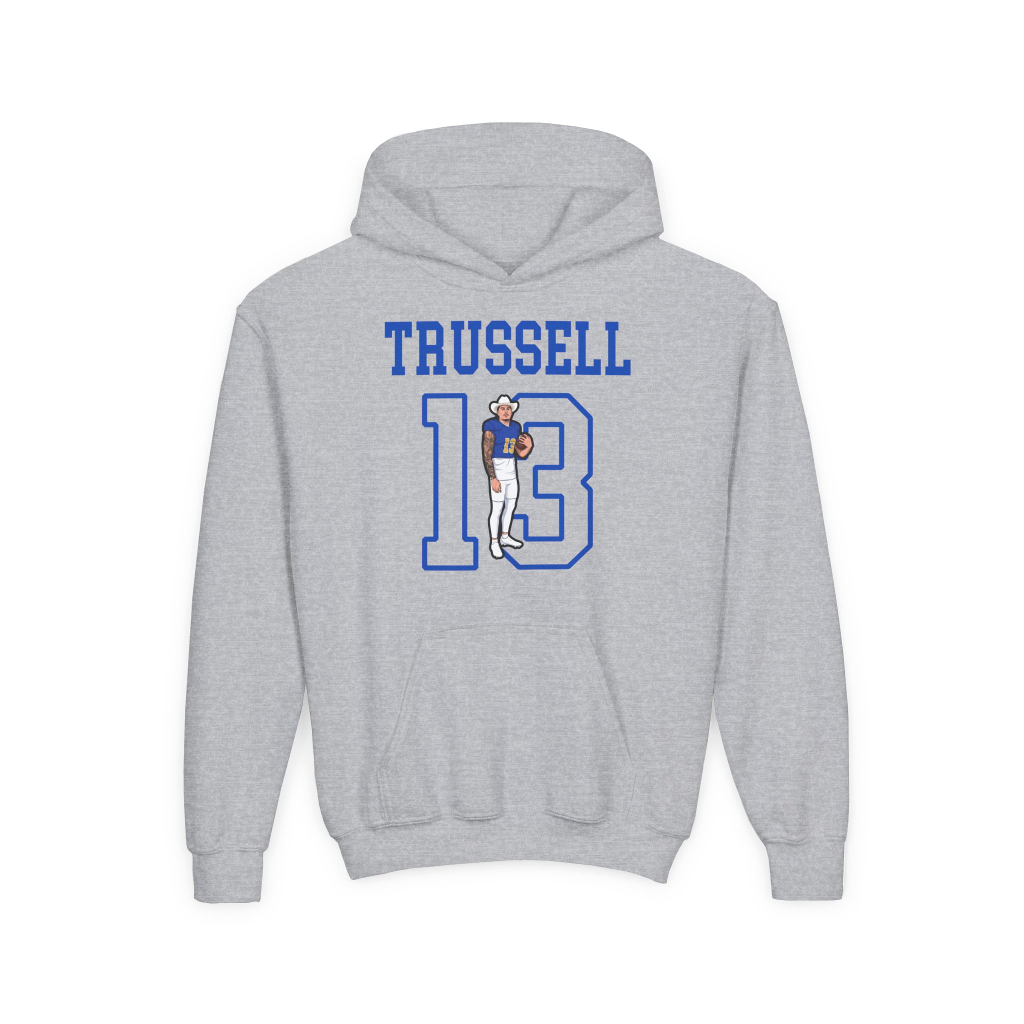 Youth Hoodie — character_shirsey in Grey