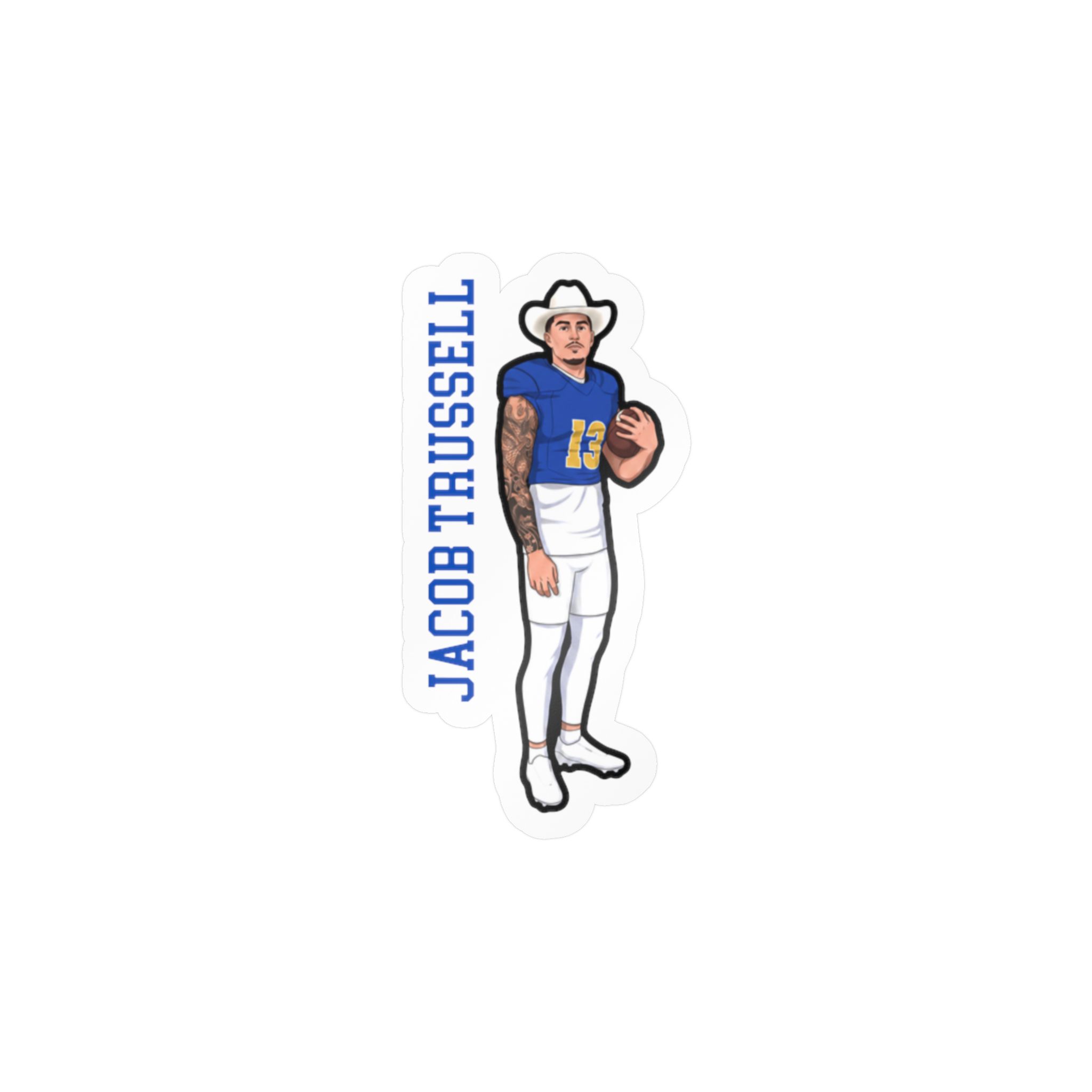 Vinyl Sticker — character_name_vertical in Classic