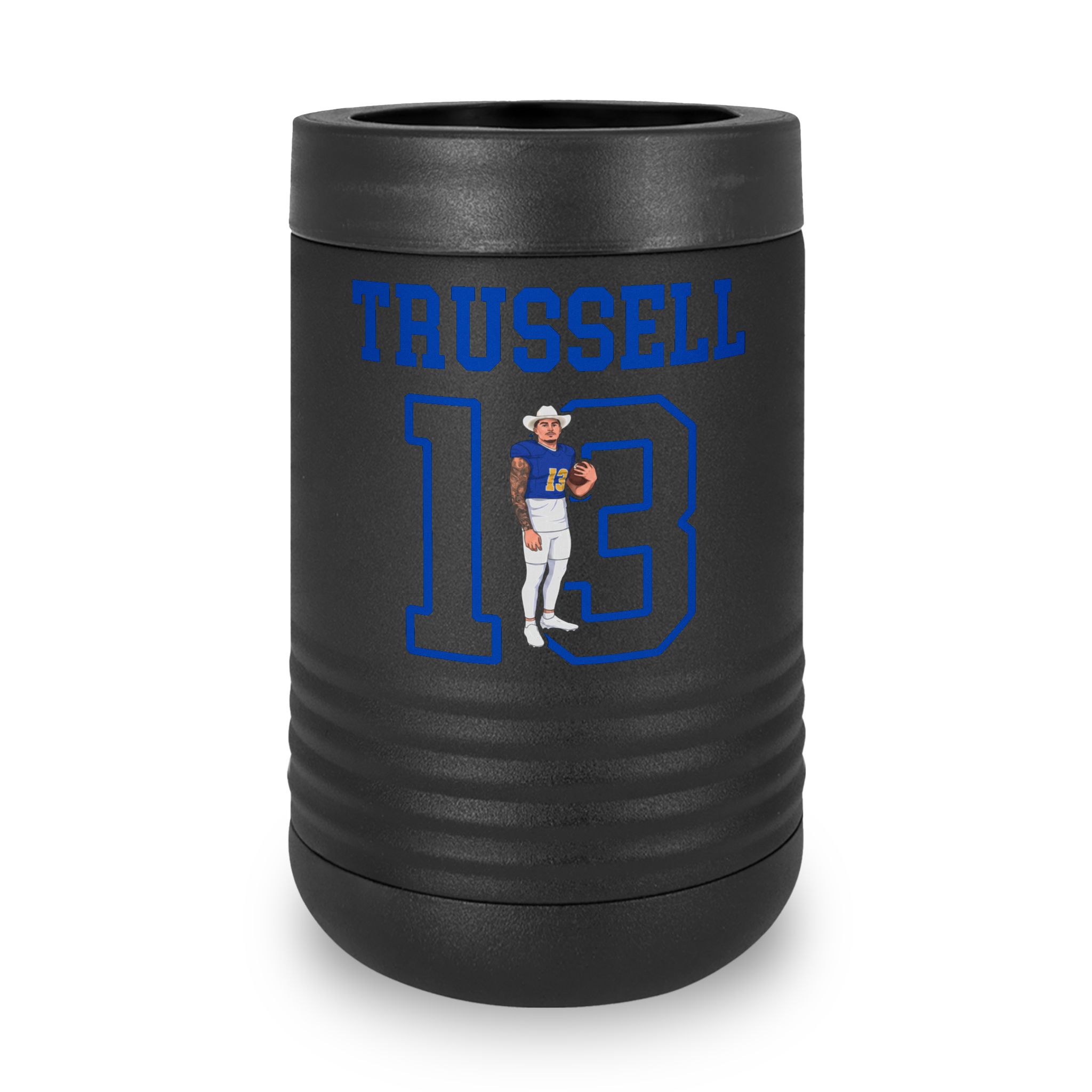 Stainless Can Cooler — character_shirsey in Black