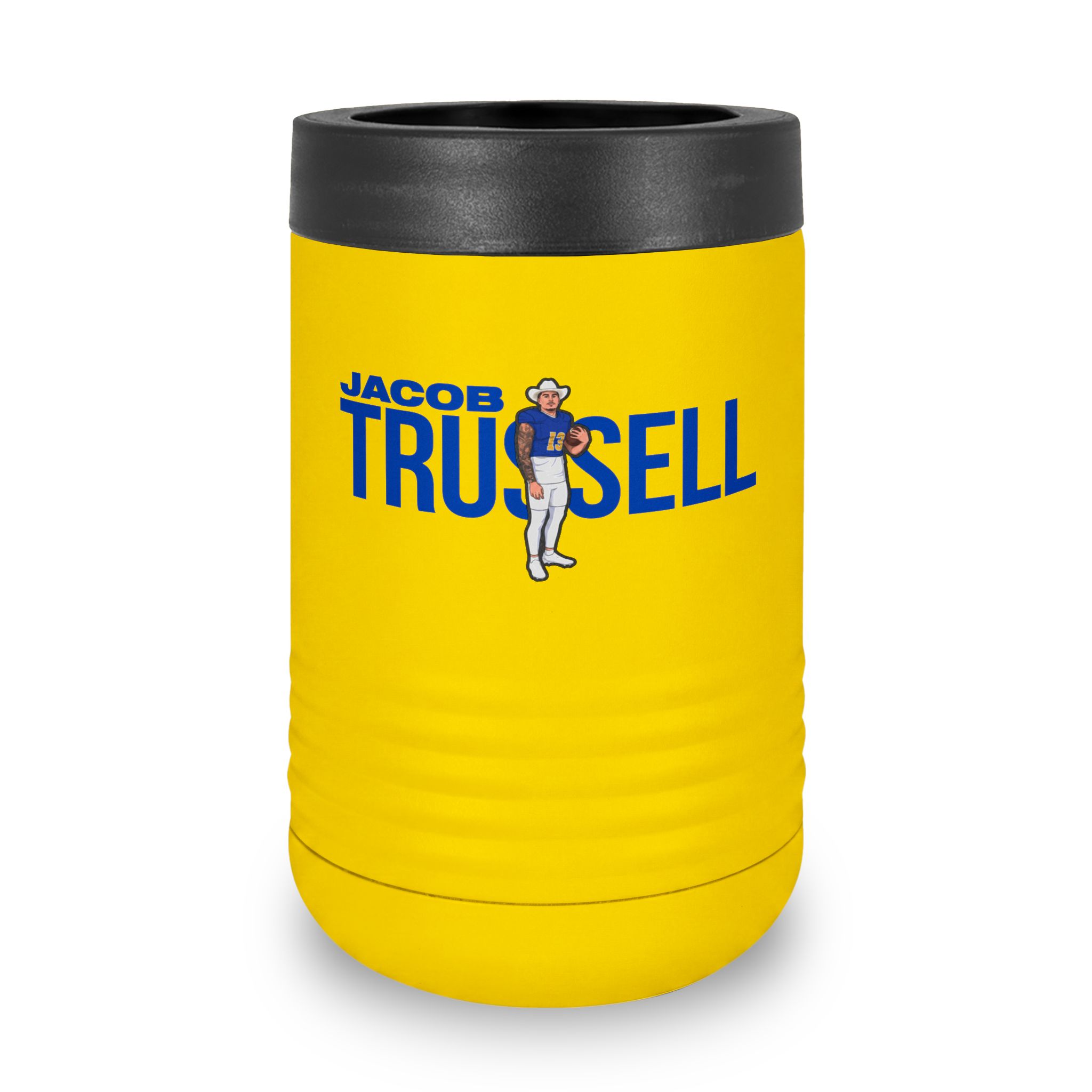 Stainless Can Cooler — character_player_name in Yellow