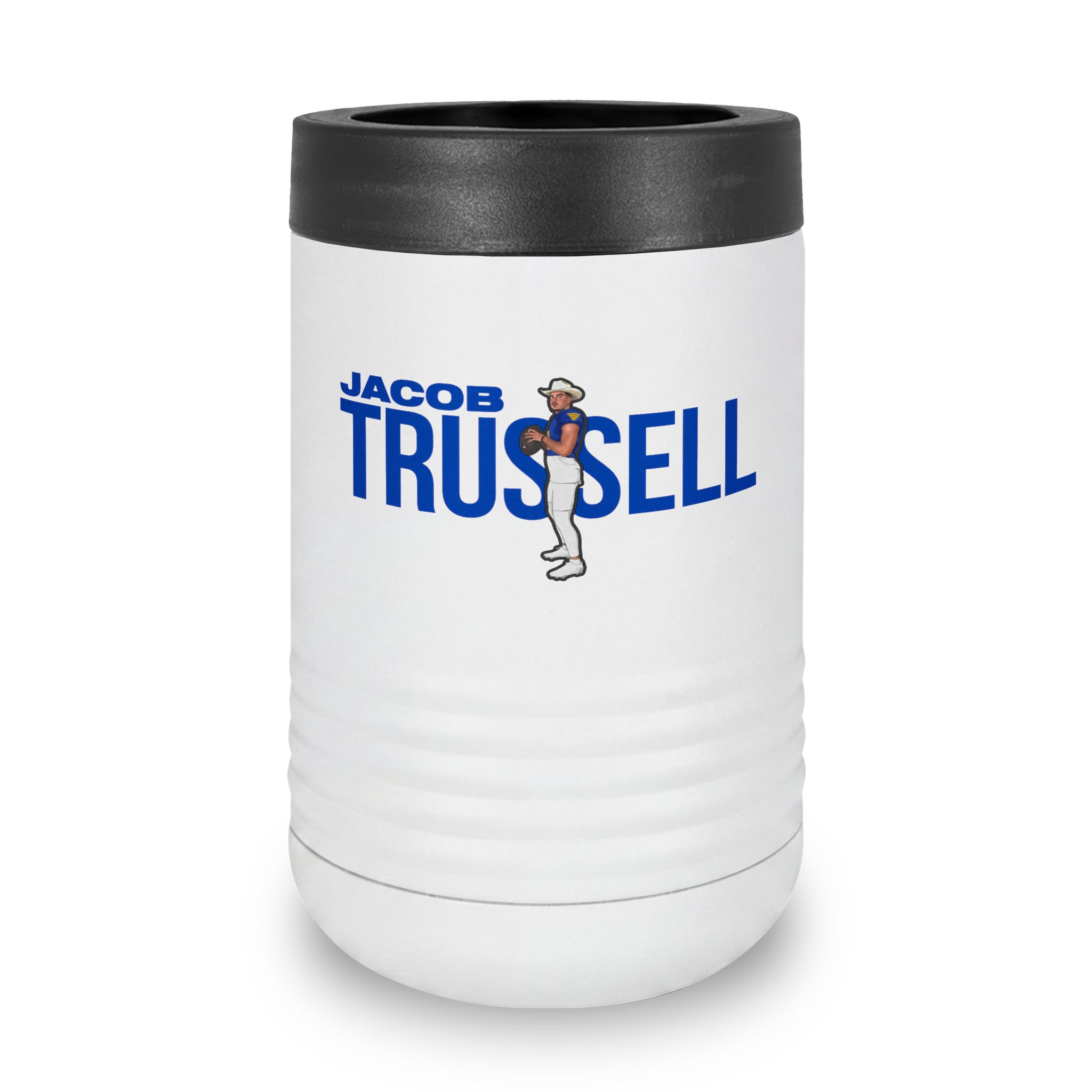 Stainless Can Cooler — character_player_name in White