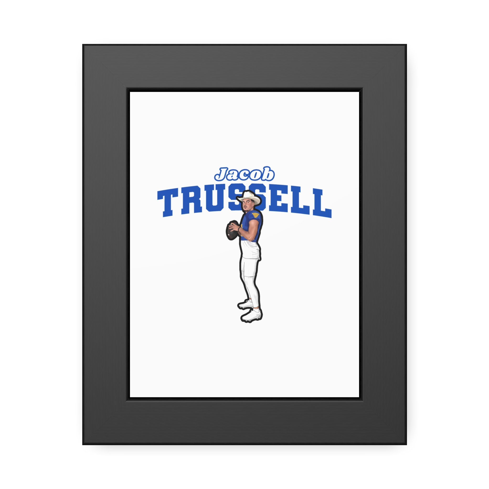 Framed Poster — character_name_arch in Black