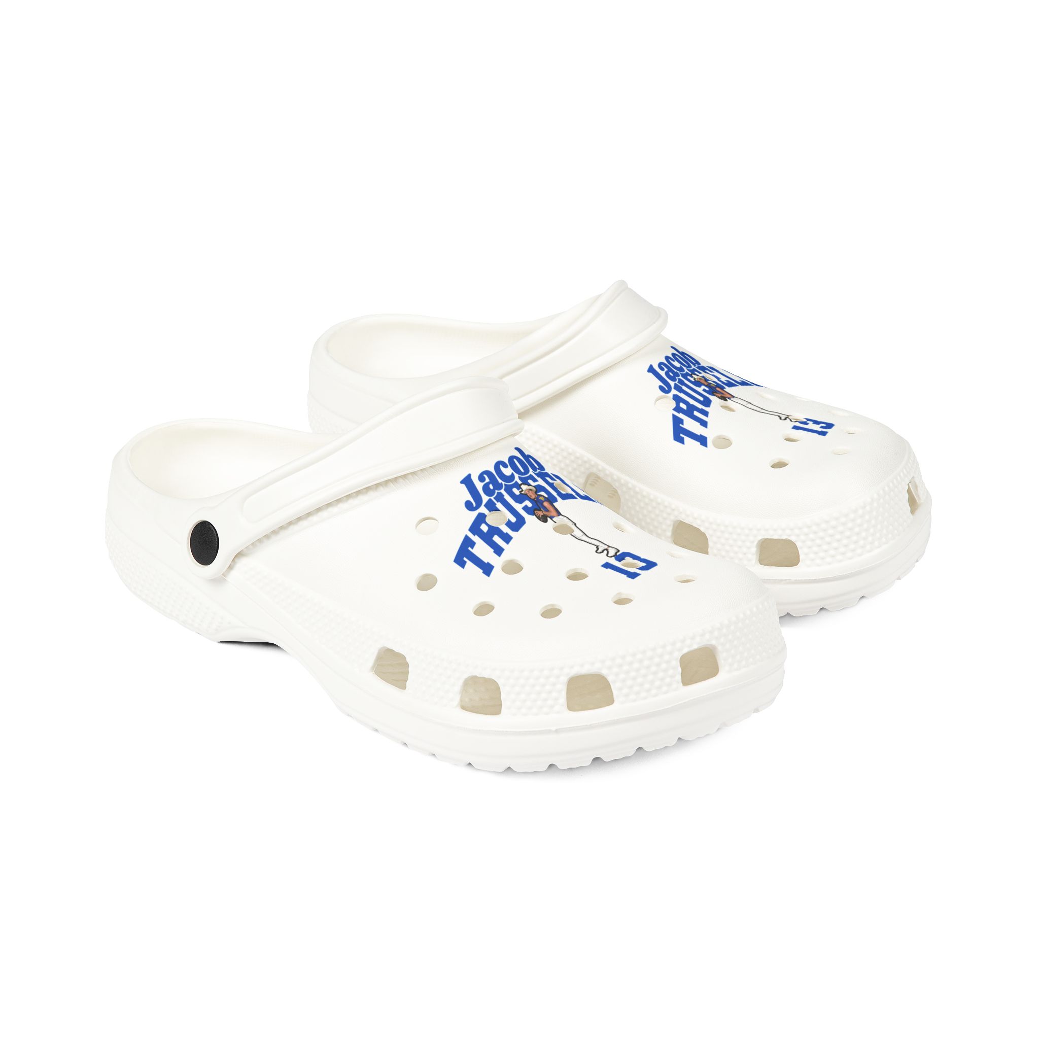 Rubber Clogs — character_signature_arch in White