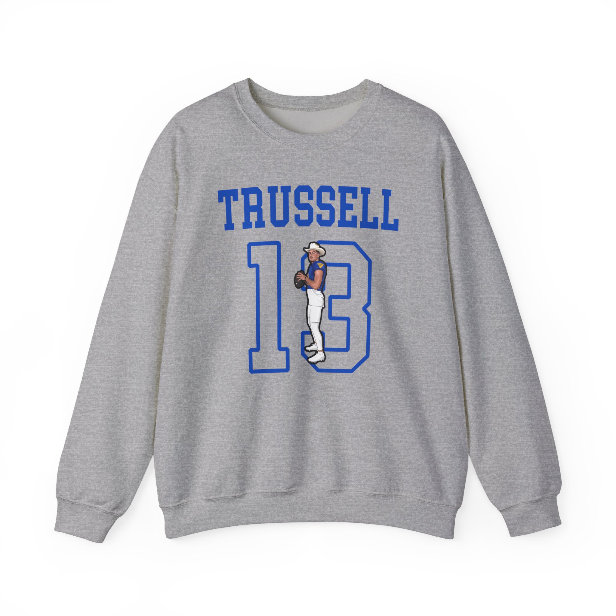 Crewneck Sweatshirt — character_shirsey in Grey
