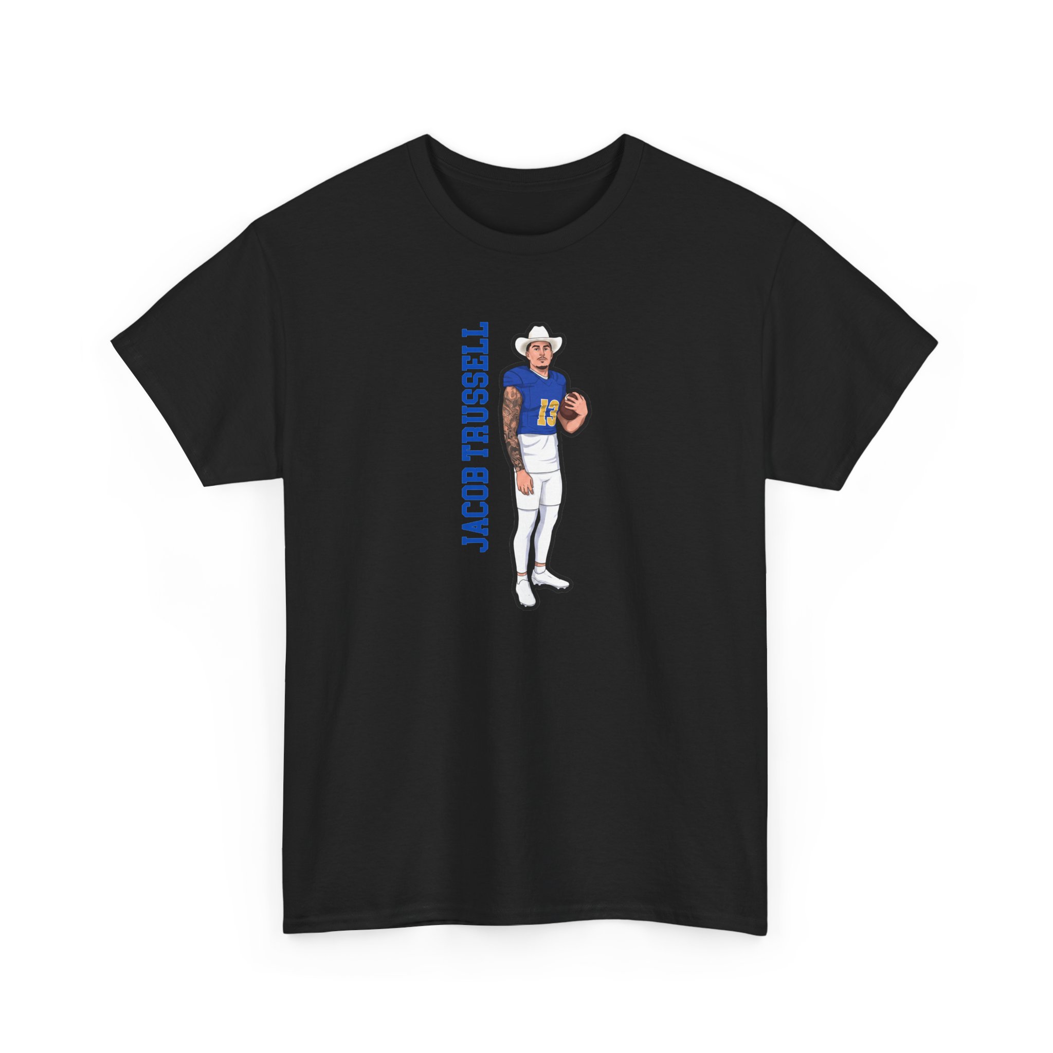 Tee — character_name_vertical in Black