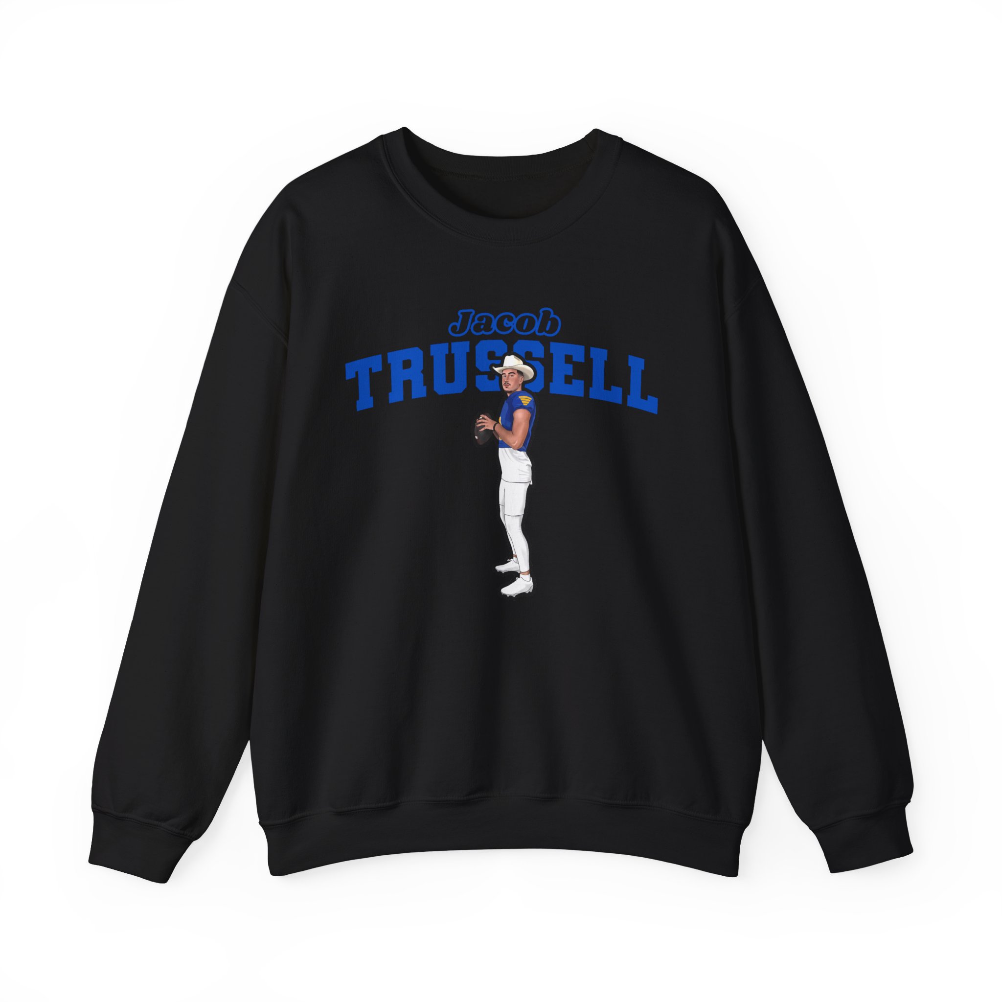 Crewneck Sweatshirt — character_name_arch in Black