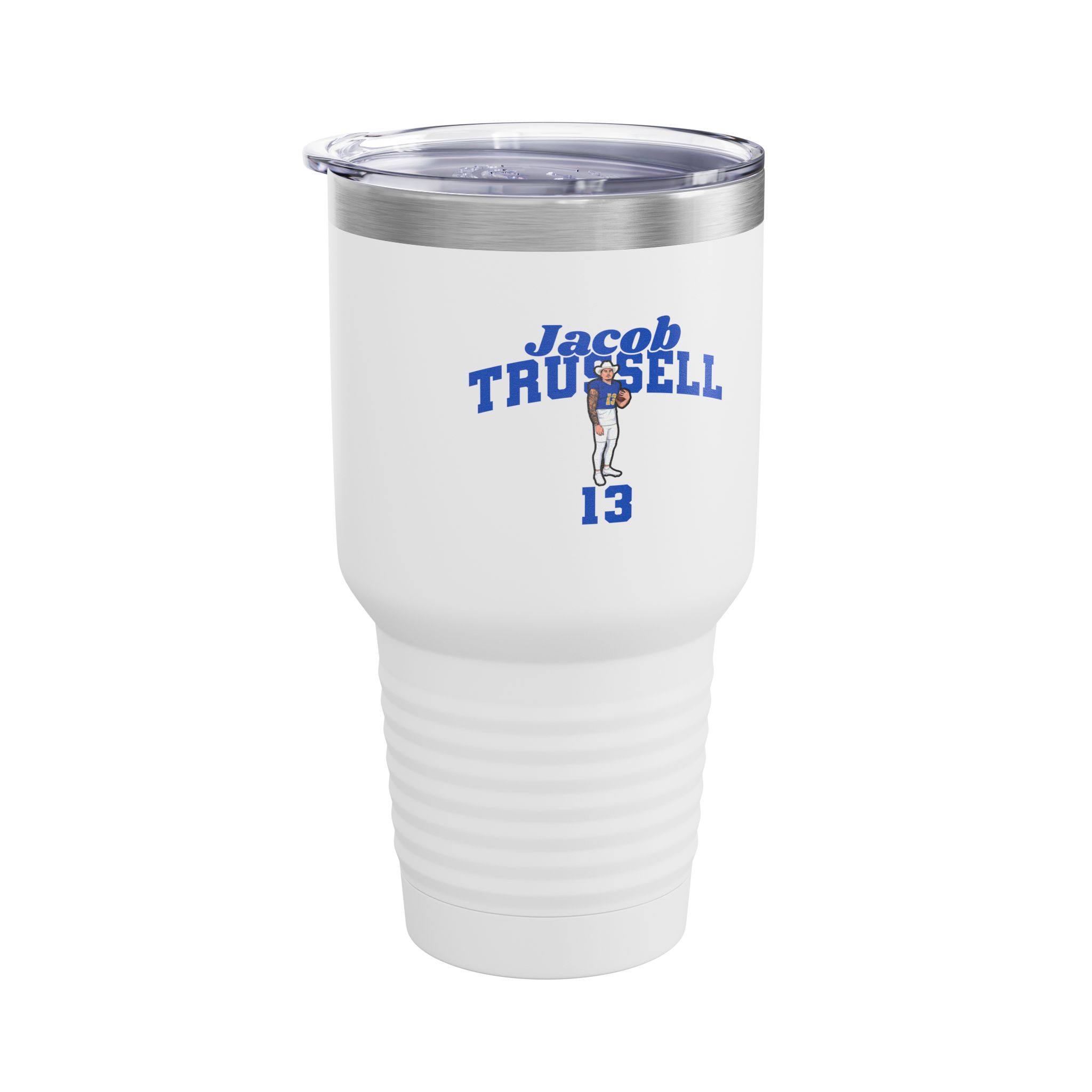 30oz Tumbler — character_signature_arch in White