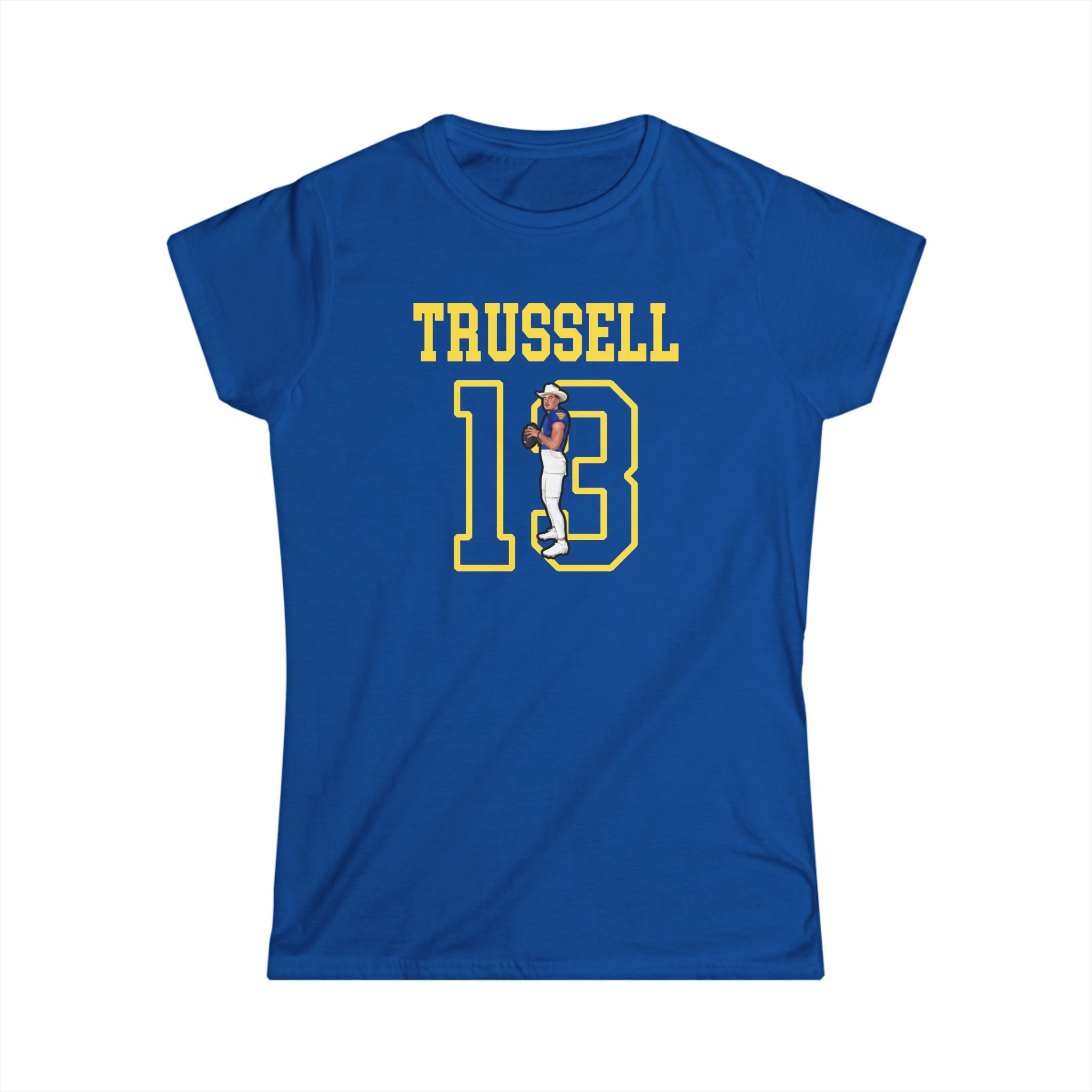 Women's Softstyle Tee — character_shirsey in Royal