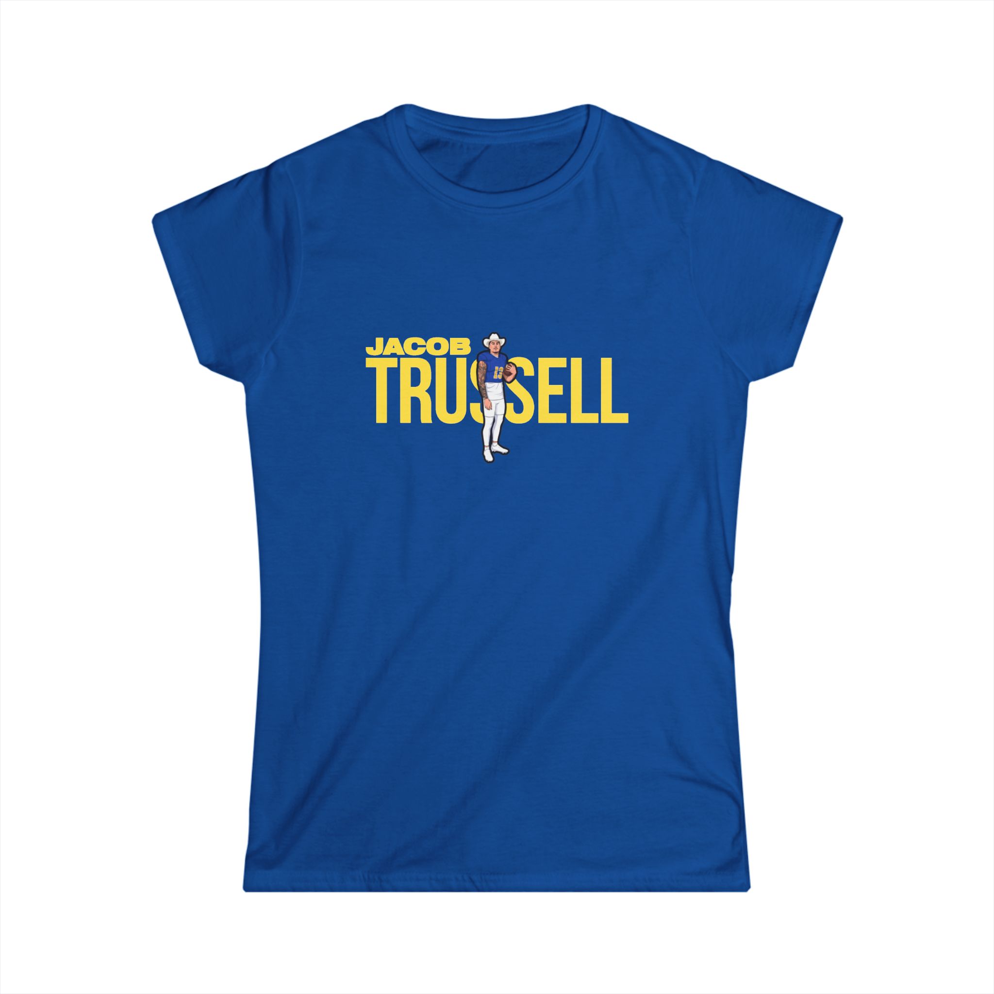 Women's Softstyle Tee — character_player_name in Royal