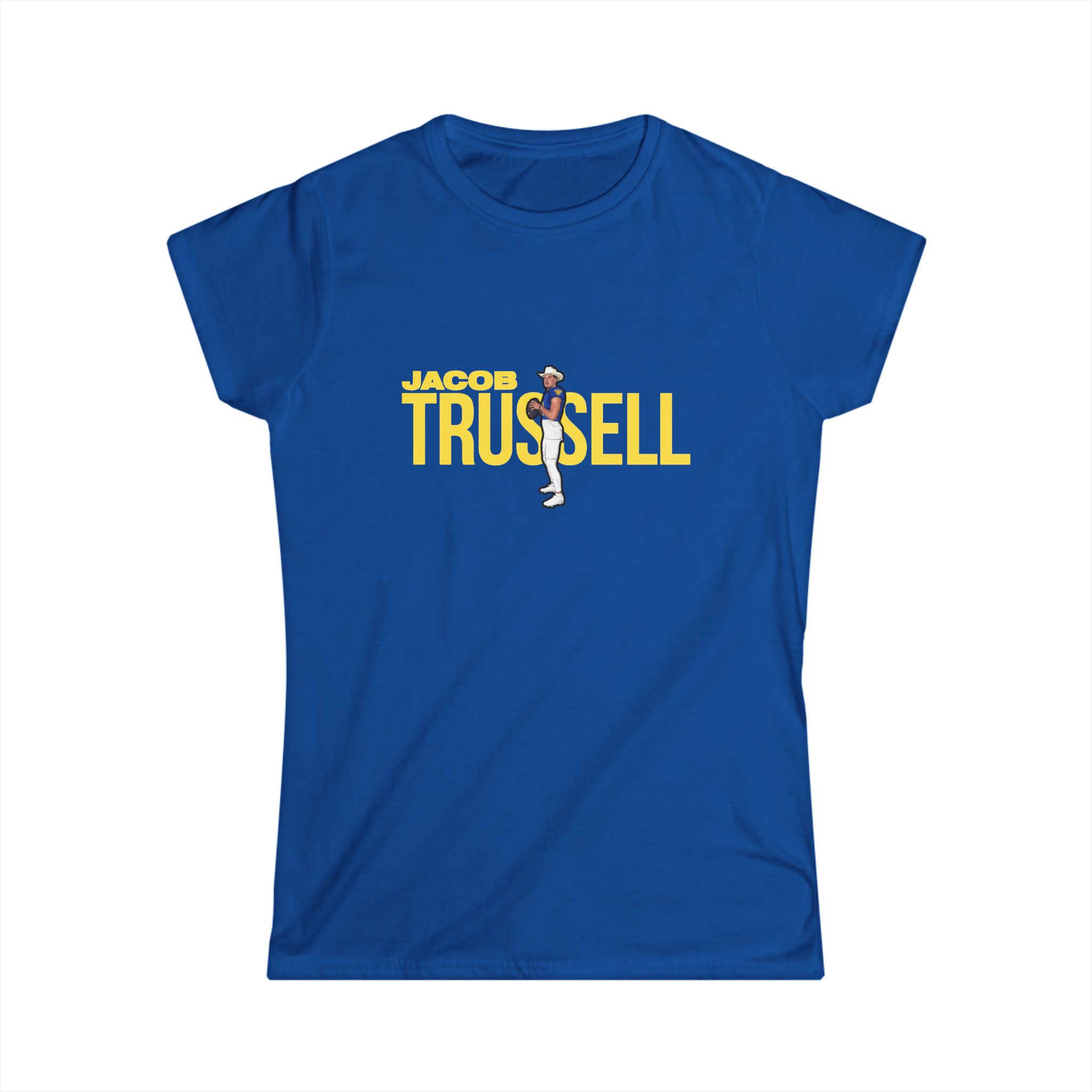 Women's Softstyle Tee — character_player_name in Royal