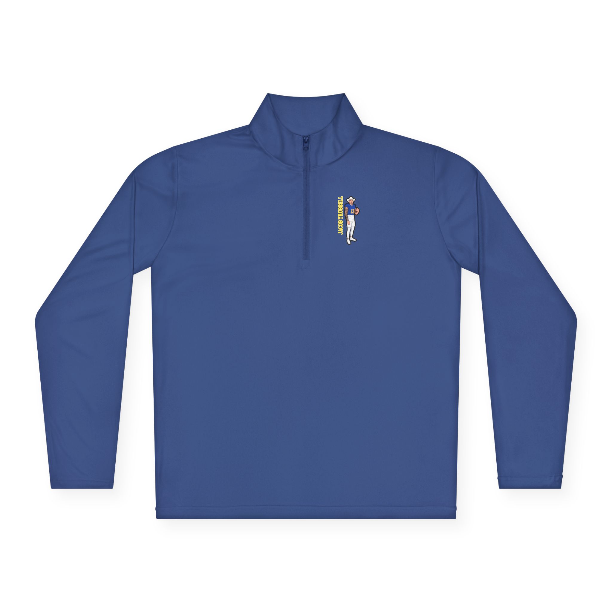 Q-Zip Pullover — character_name_vertical in Royal