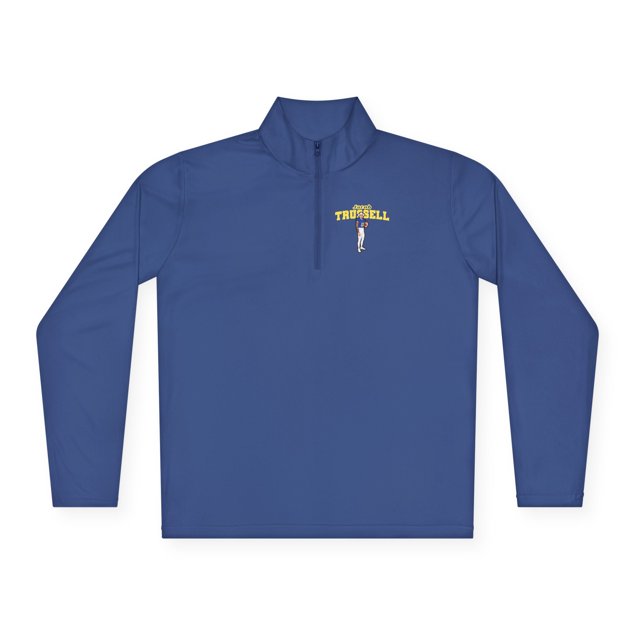 Q-Zip Pullover — character_name_arch in Royal