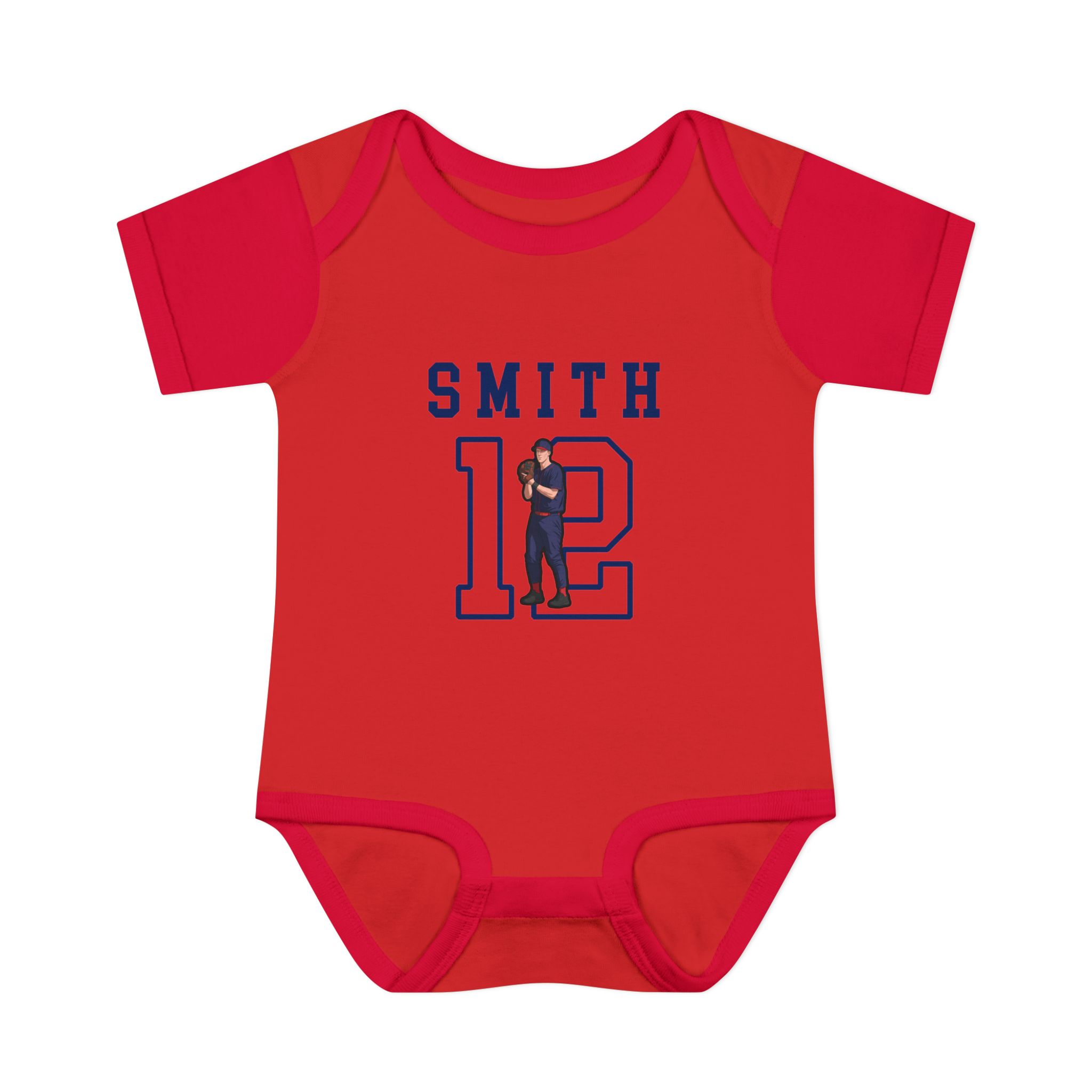 Baby Onesie — character_shirsey in Red