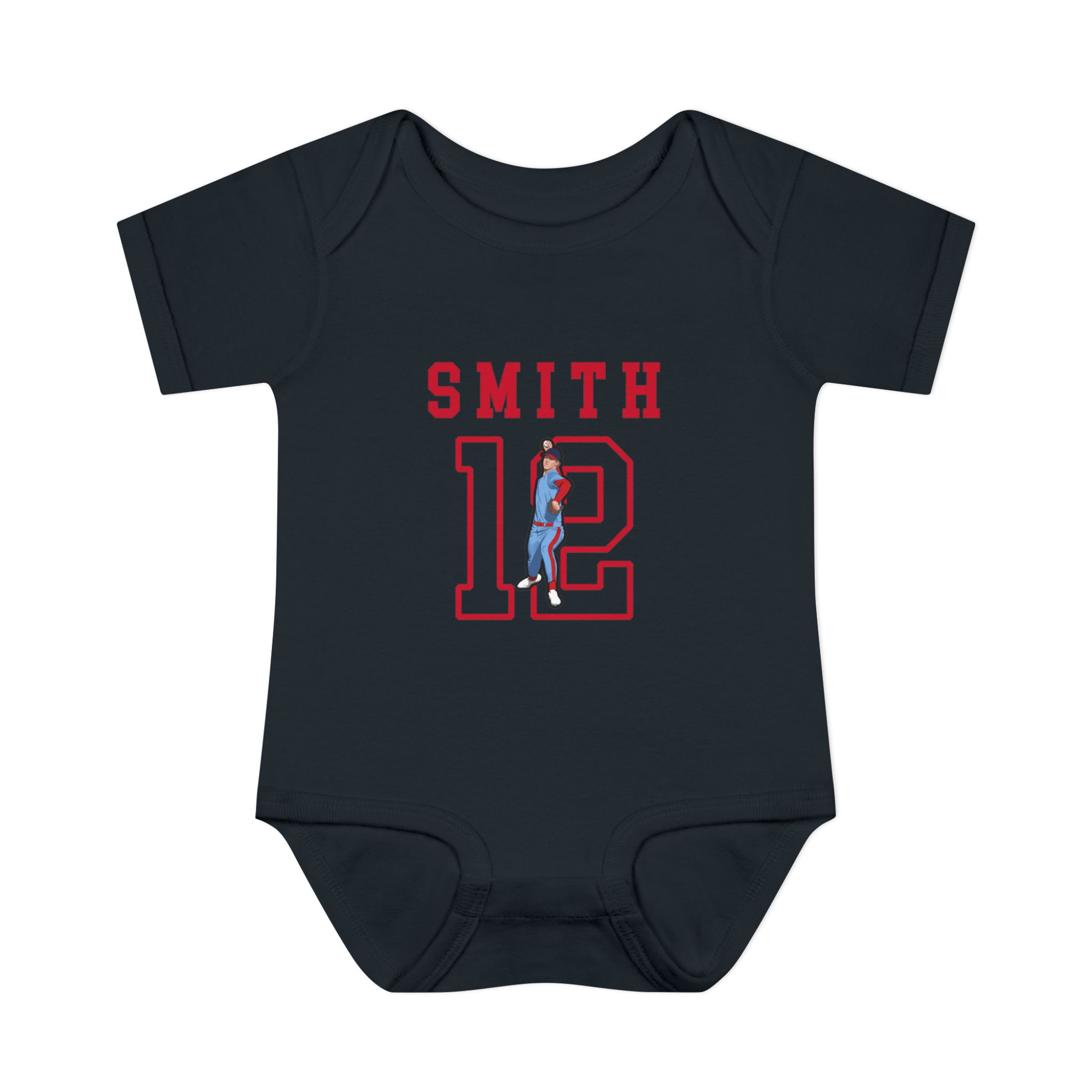 Baby Onesie — character_shirsey in Black