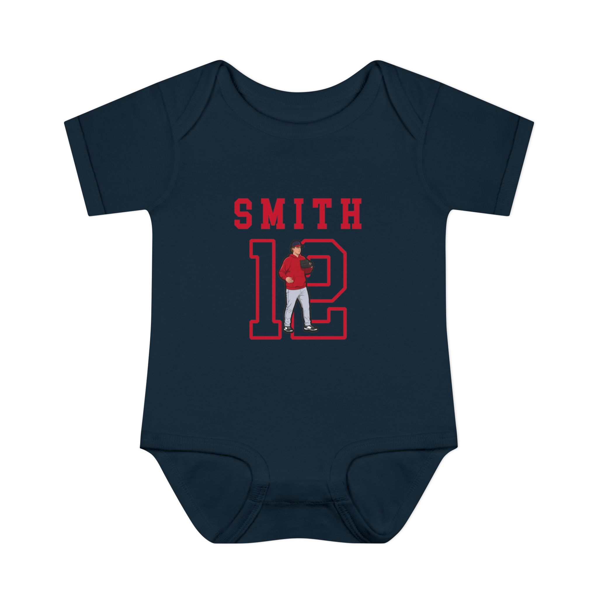 Baby Onesie — character_shirsey in Navy