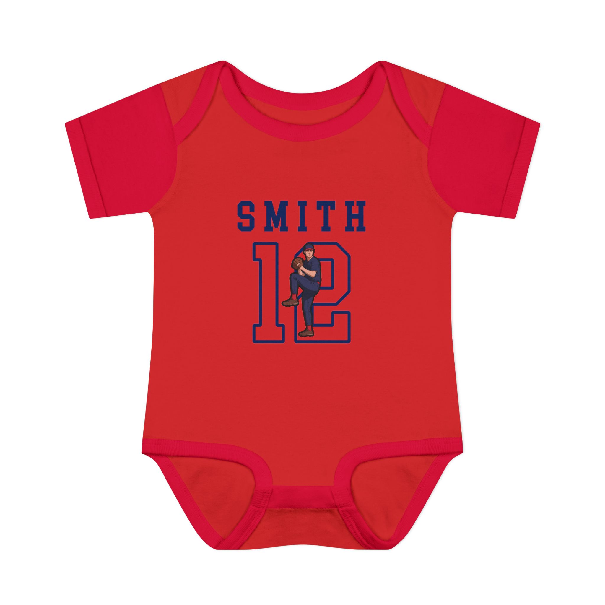 Baby Onesie — character_shirsey in Red