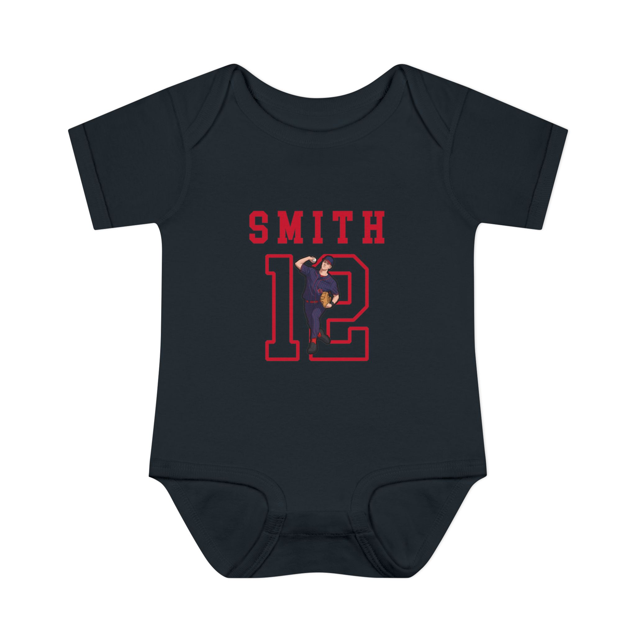 Baby Onesie — character_shirsey in Black