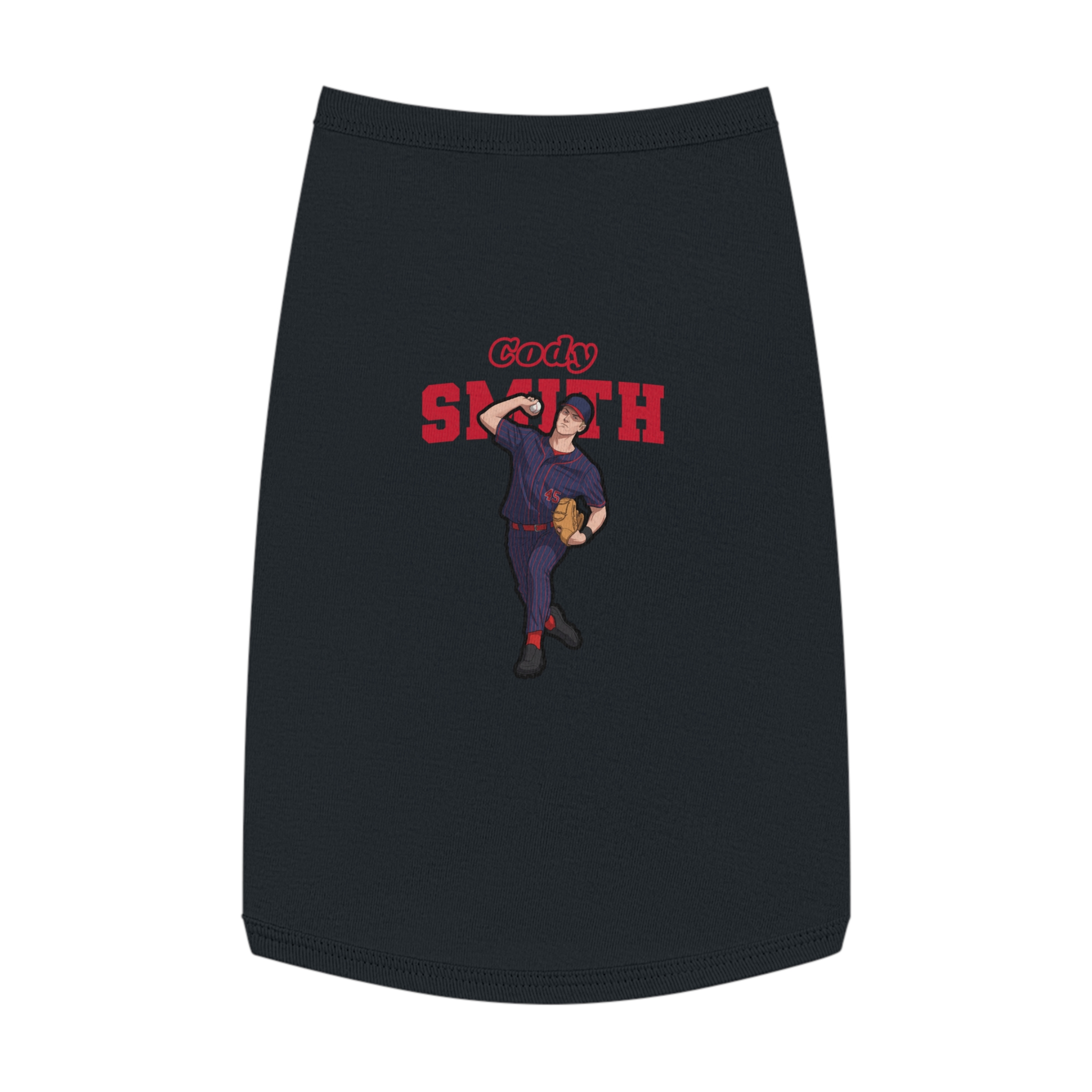 Pet Tank Top — character_name_arch in Black