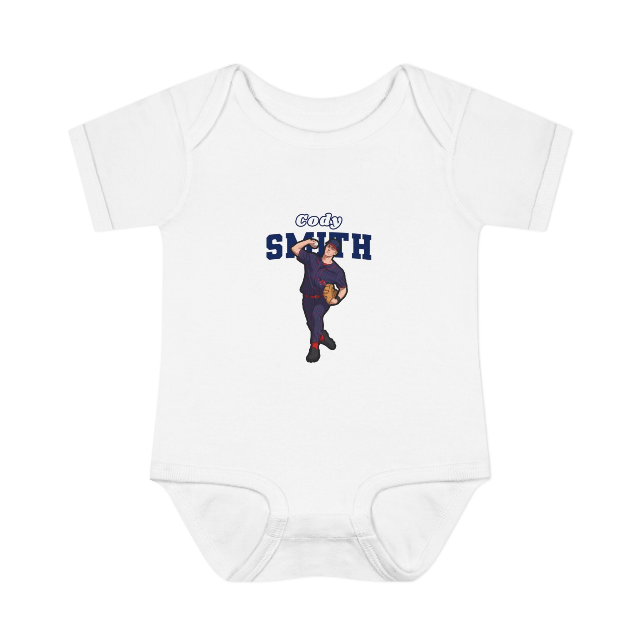 Baby Onesie — character_name_arch in White