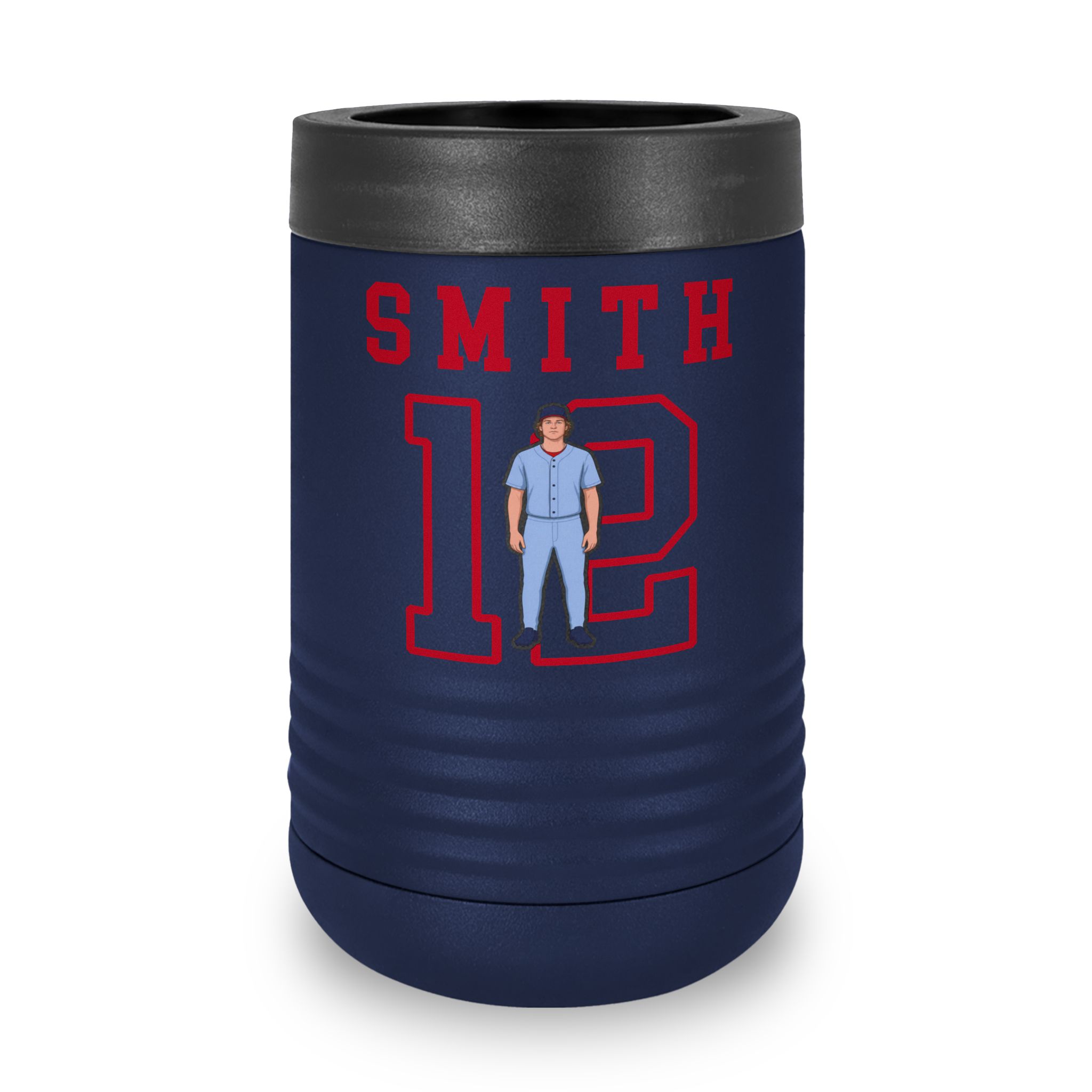 Stainless Can Cooler — character_shirsey in Navy