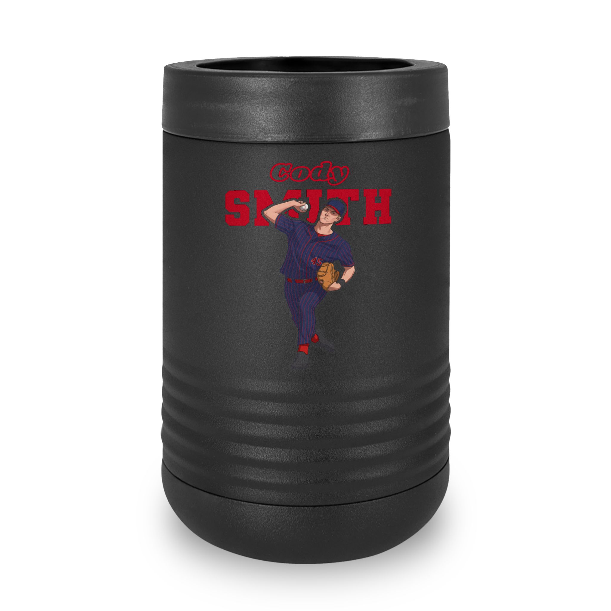 Stainless Can Cooler — character_name_arch in Black