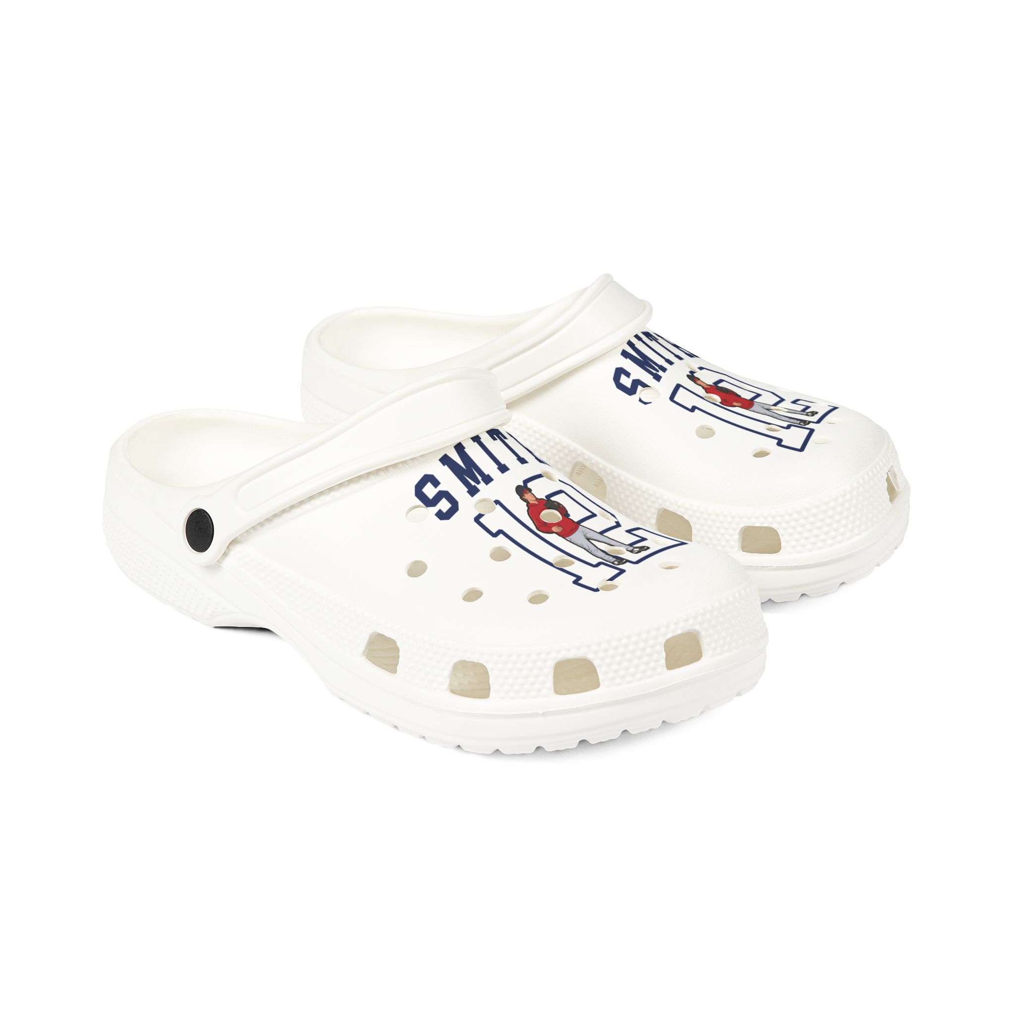 Rubber Clogs — character_shirsey in White