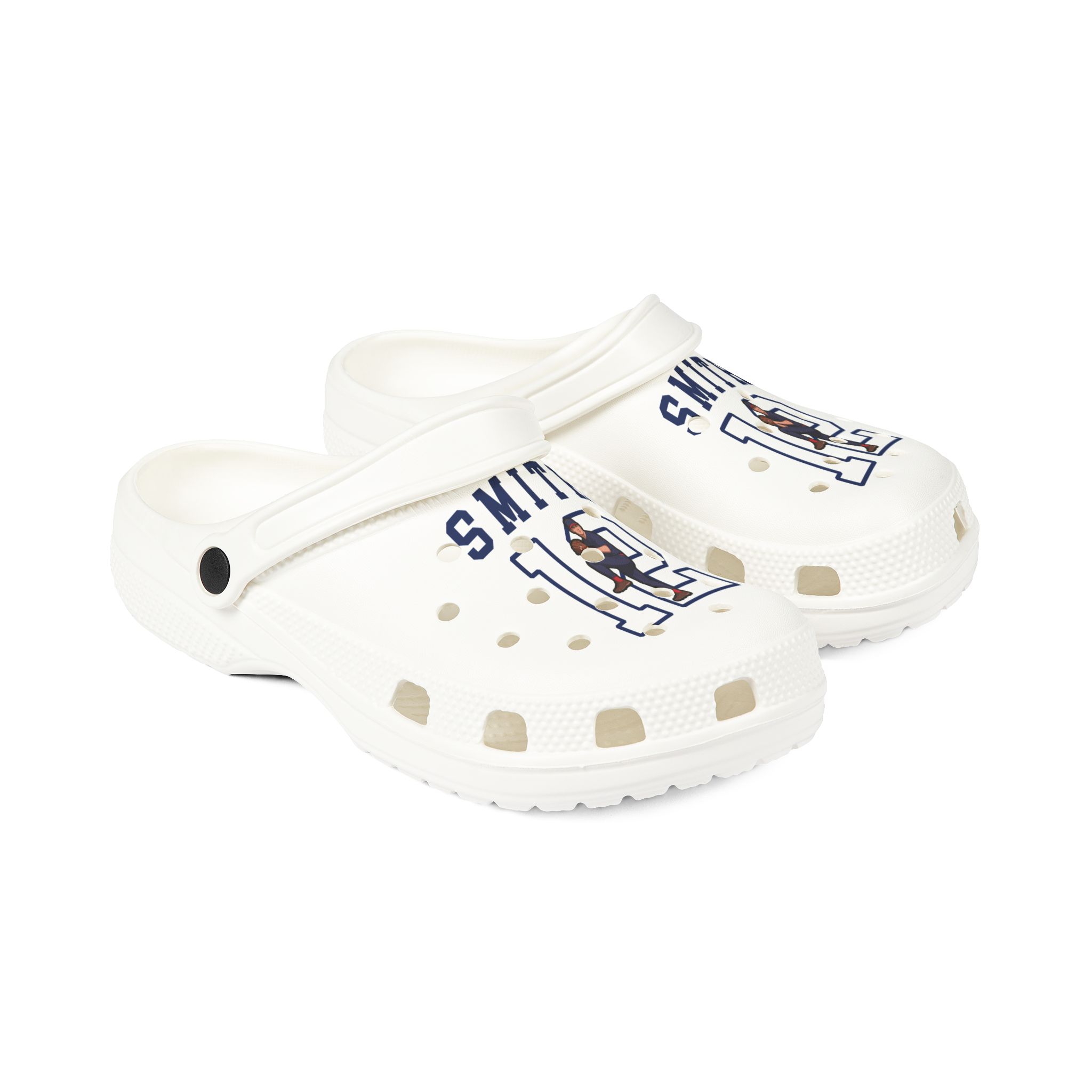 Rubber Clogs — character_shirsey in White