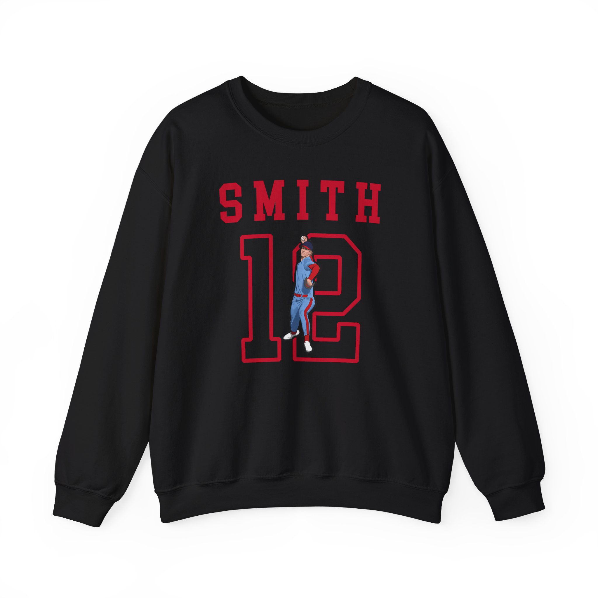 Crewneck Sweatshirt — character_shirsey in Black